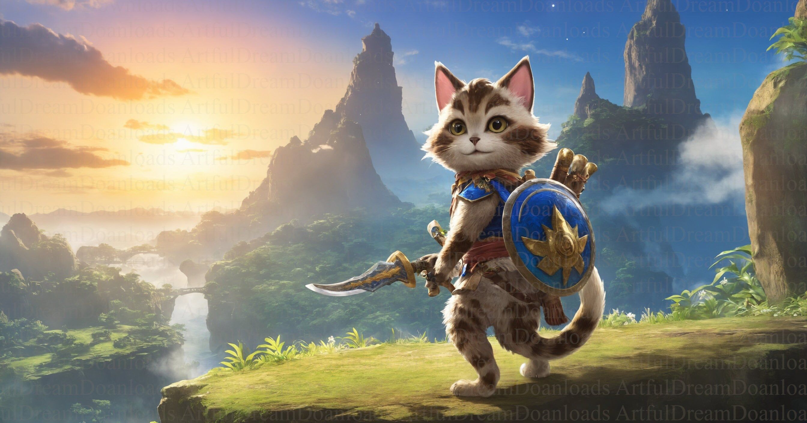 2688x1408 Palico Adventurer