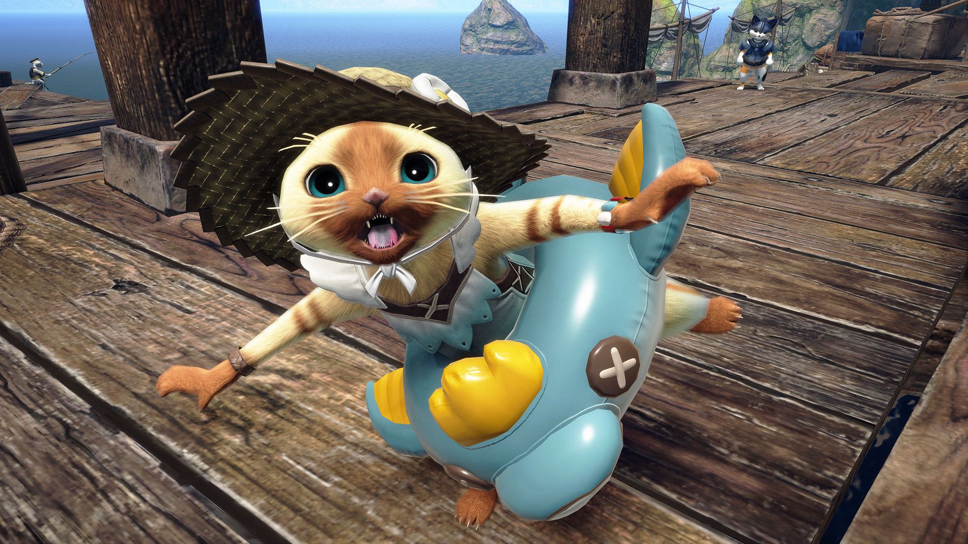 1920x1080 Monster Hunter Rise Summer Palico layered armor set on Steam
