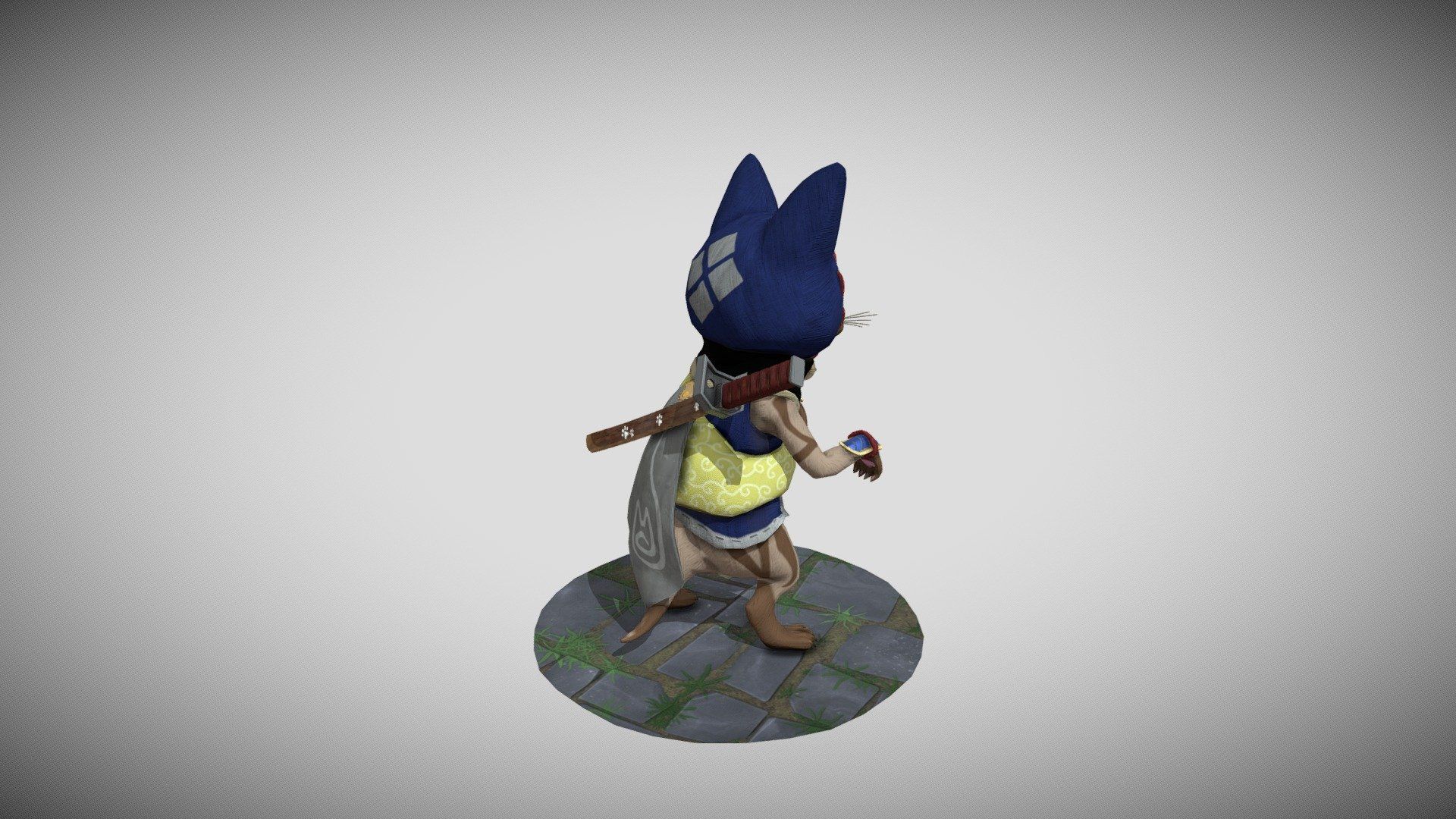 1920x1080 Palico from Monster Hunter Rise FanArt Free 3D model by ImKiB [a718bf0]