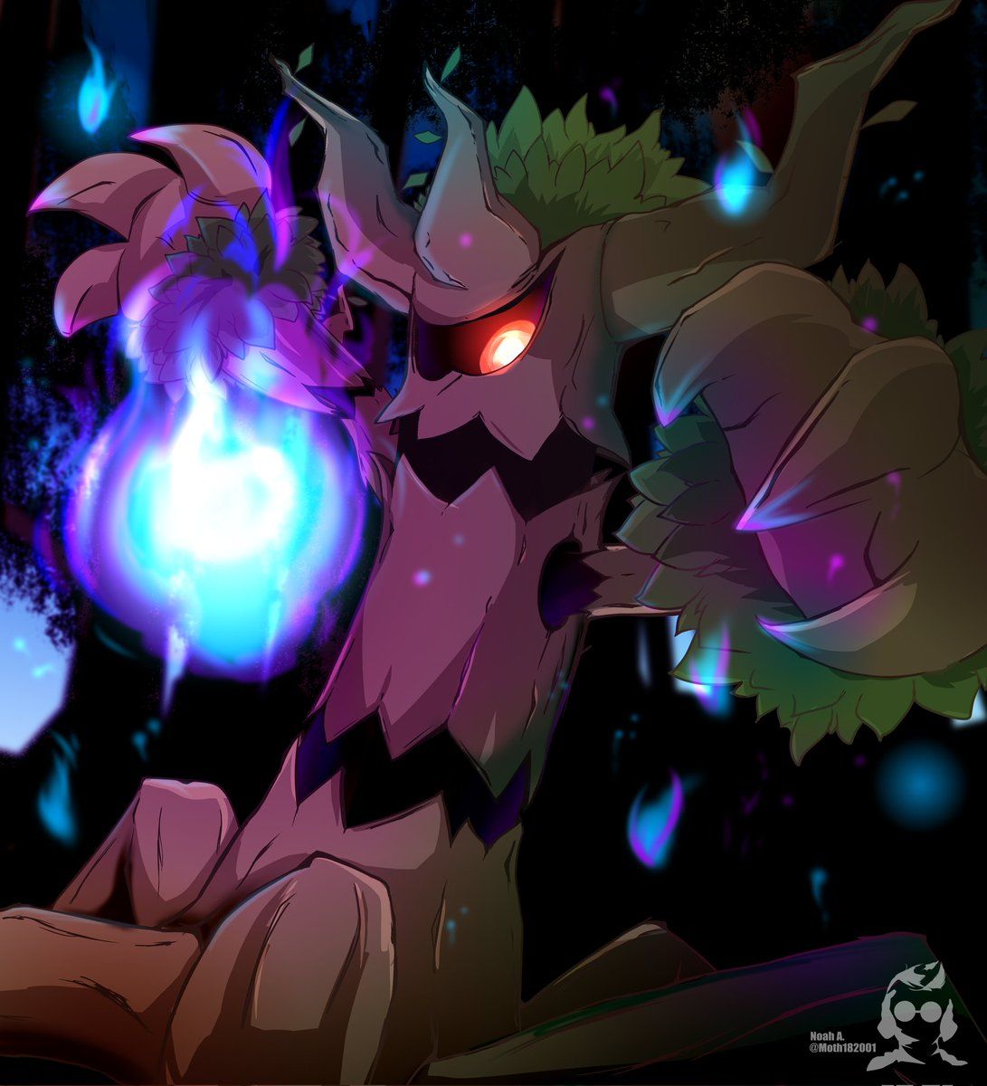 1091x1200 Trevenant art! Please leave a like and retweet :)! (Would help me a lot!) #Art #Drawing #Pokemon