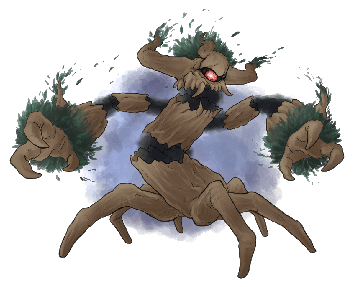 1200x974 Trevenant Pokemon, Tree Spirit, Nature Protector, Forest Guardian, Haunting Presence PNG