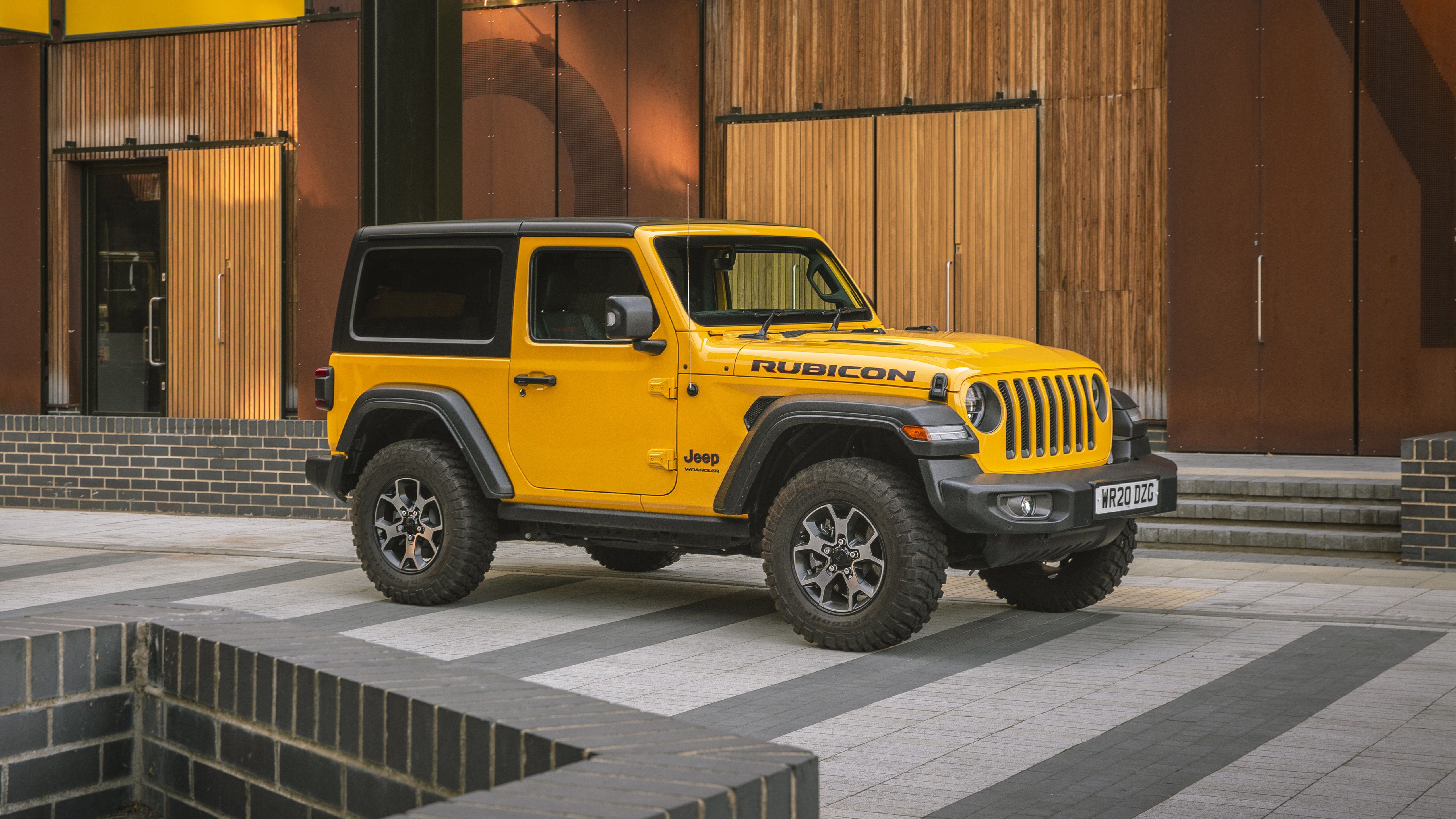 5120x2880 Yellow Wrangler Rubicon Jeep 4K 5K HD Cars Wallpaper