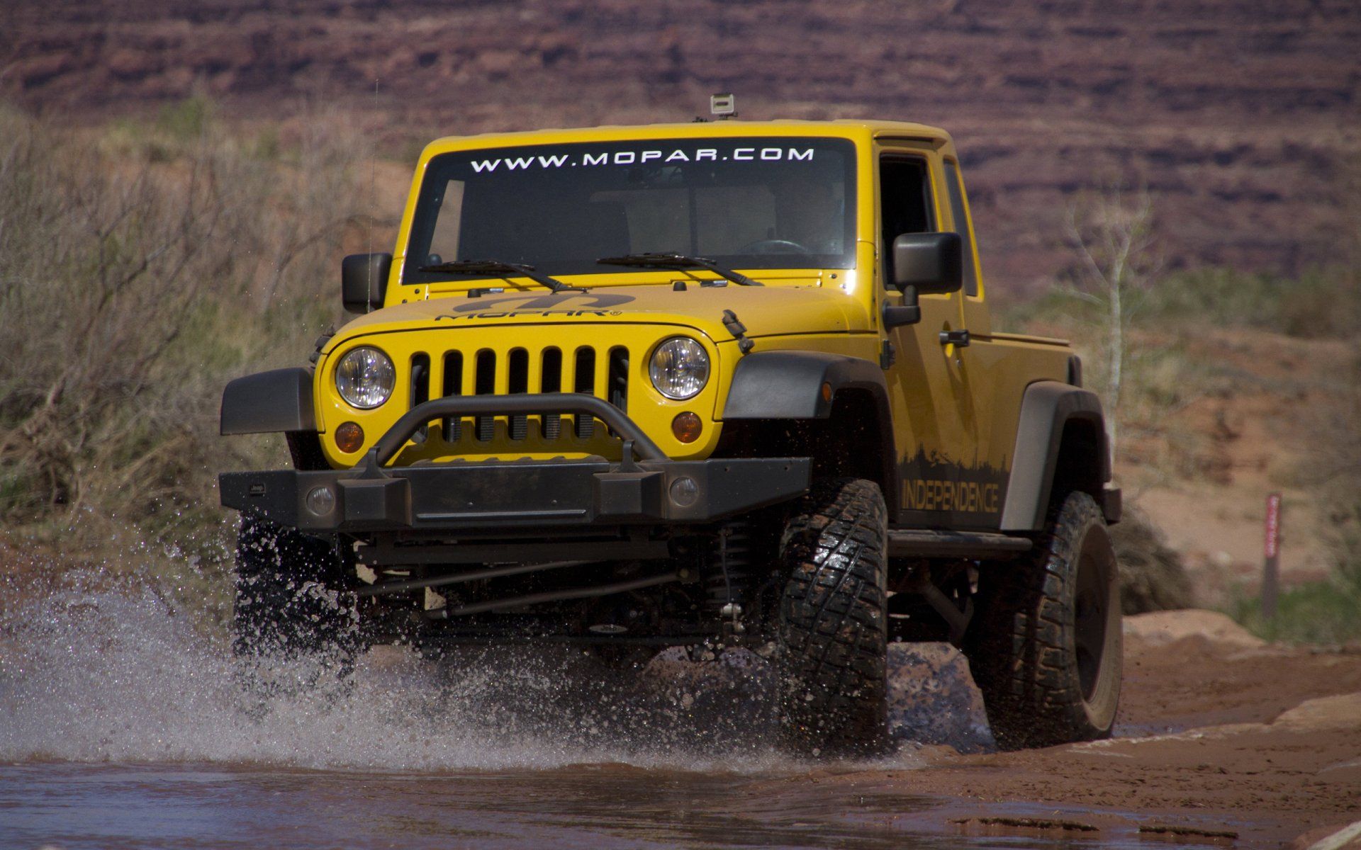1920x1200 Yellow Jeep Wrangler