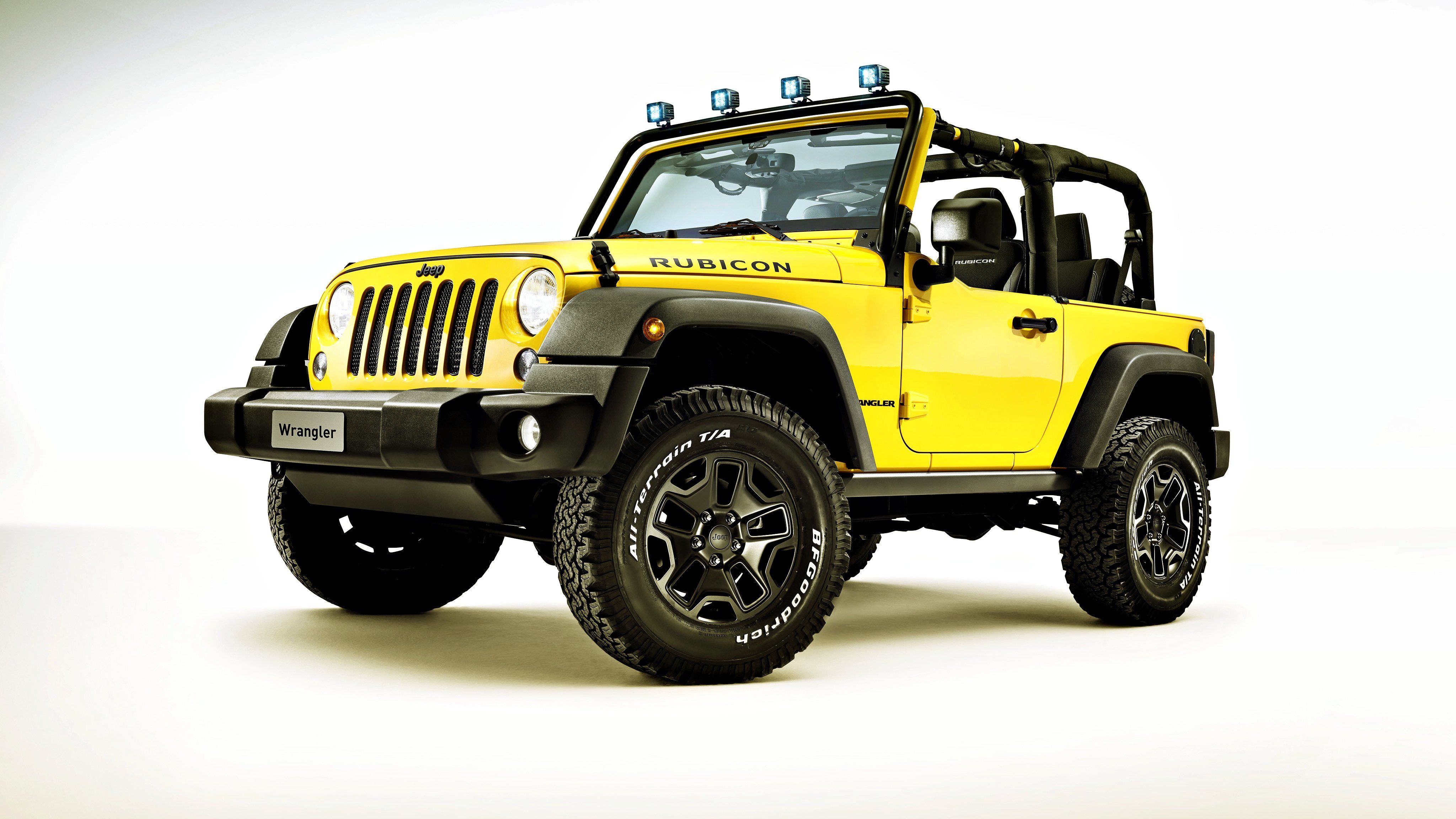 4096x2304 Jeep, Wrangler, Rubicon, Star, Rocks, Jeep, Wrangler, Yellow, Cars, Speed, Motors Wallpaper HD / Desktop and Mobile Background