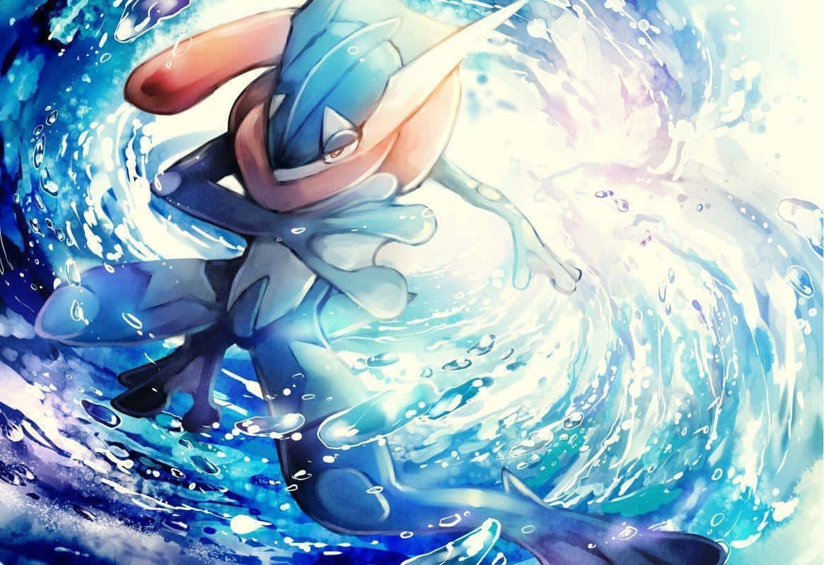 1165x800 Download Greninja, The Ninja Pokémon, Poised and Ready for Battle