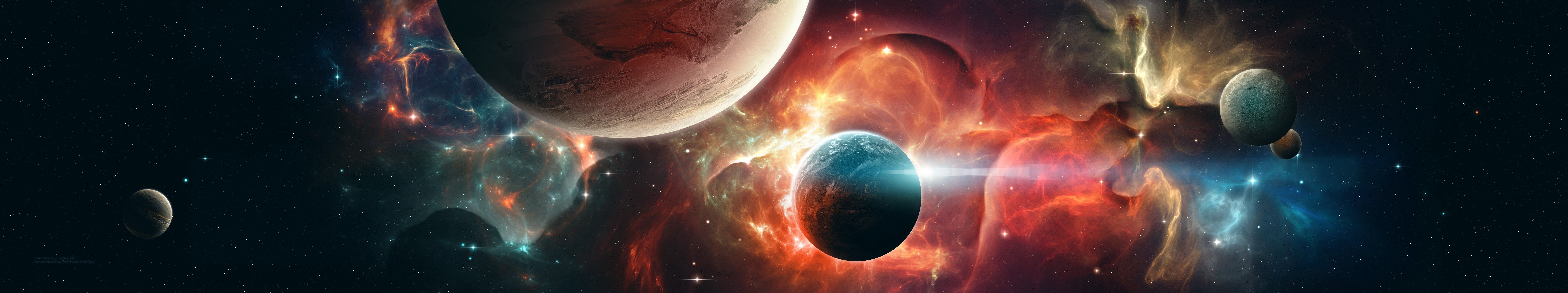 7680x1440 space Wallpaper HD / Desktop and Mobile Background