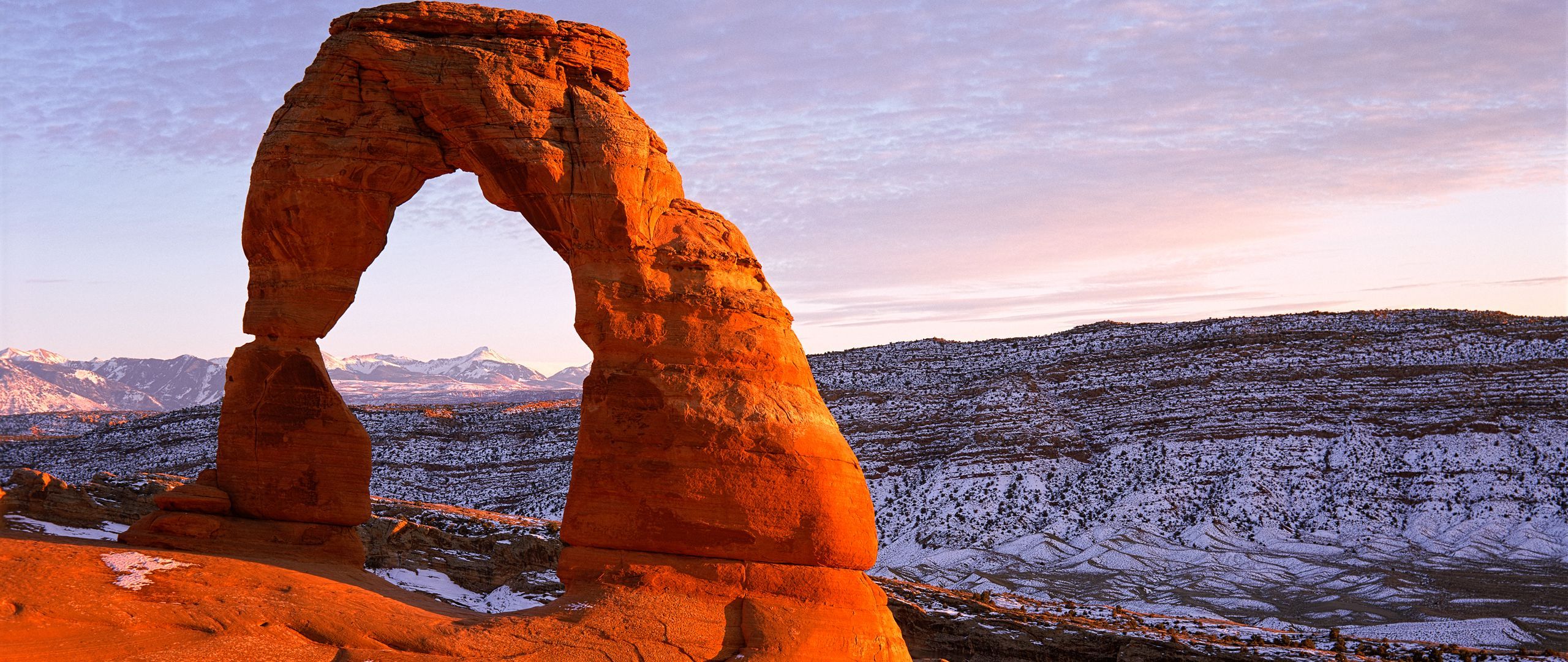 2560x1080 Download wallpaper 2560x1080 delicate arch, arches, national park, stones, mountains, utah, united states dual wide 1080p HD background