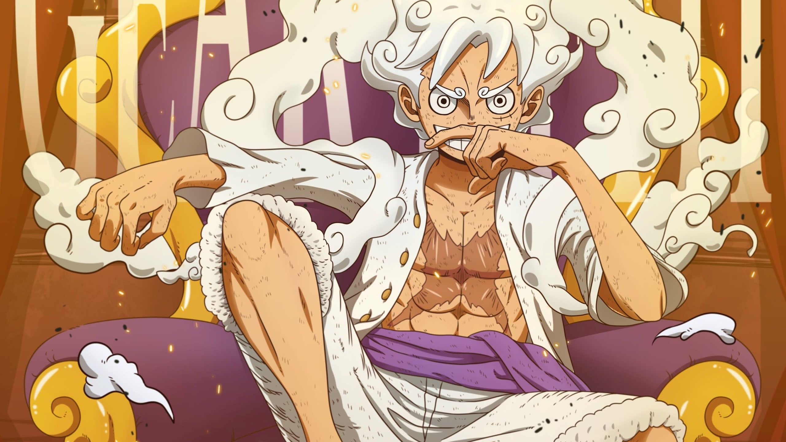 2560x1440 Monkey D. Luffy Gear 5 HD One Piece Wallpaper