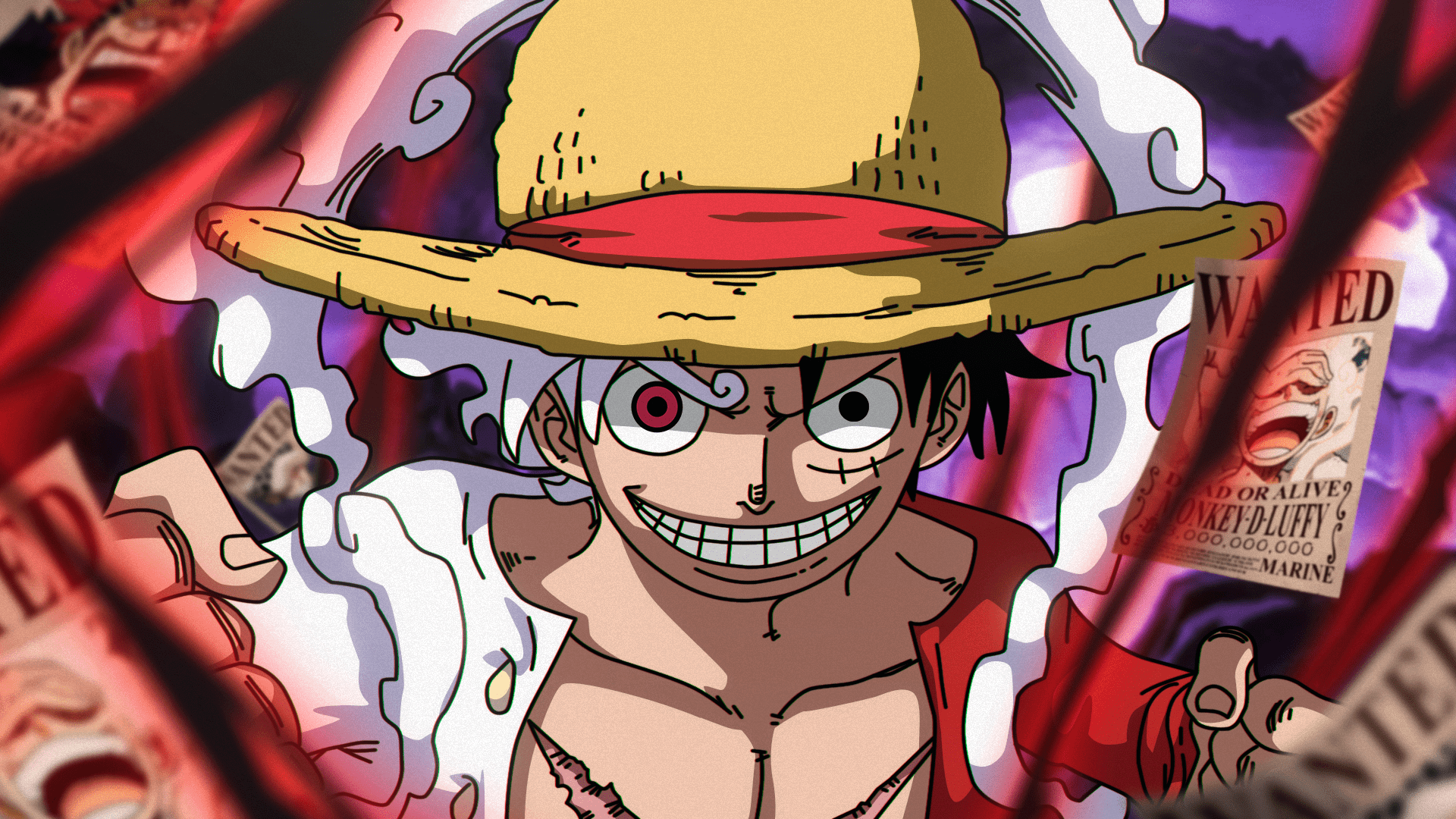 1920x1080 Monkey D. Luffy Gear 5 HD Wallpaper