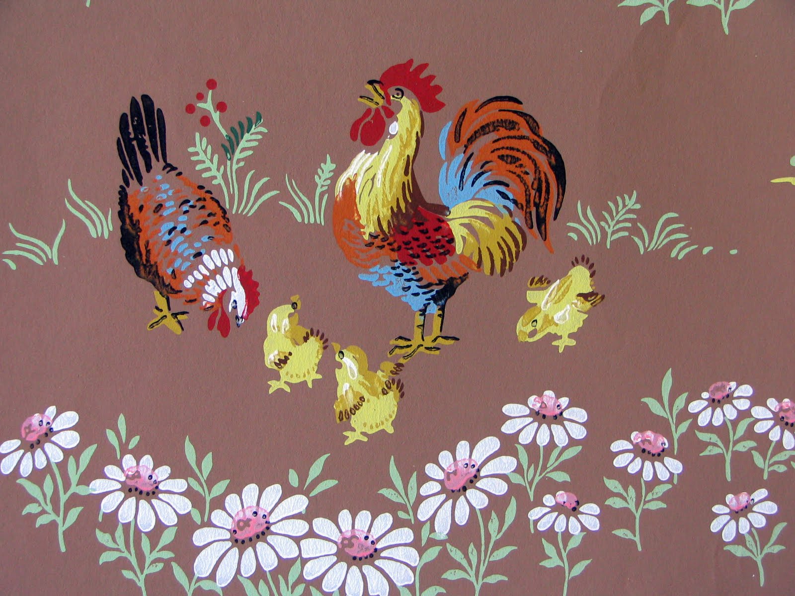 1600x1200 C. Dianne Zweig 'n Stuff: Vintage Wallpaper is Charming For Your Country Cottage Or Retro Kitchen