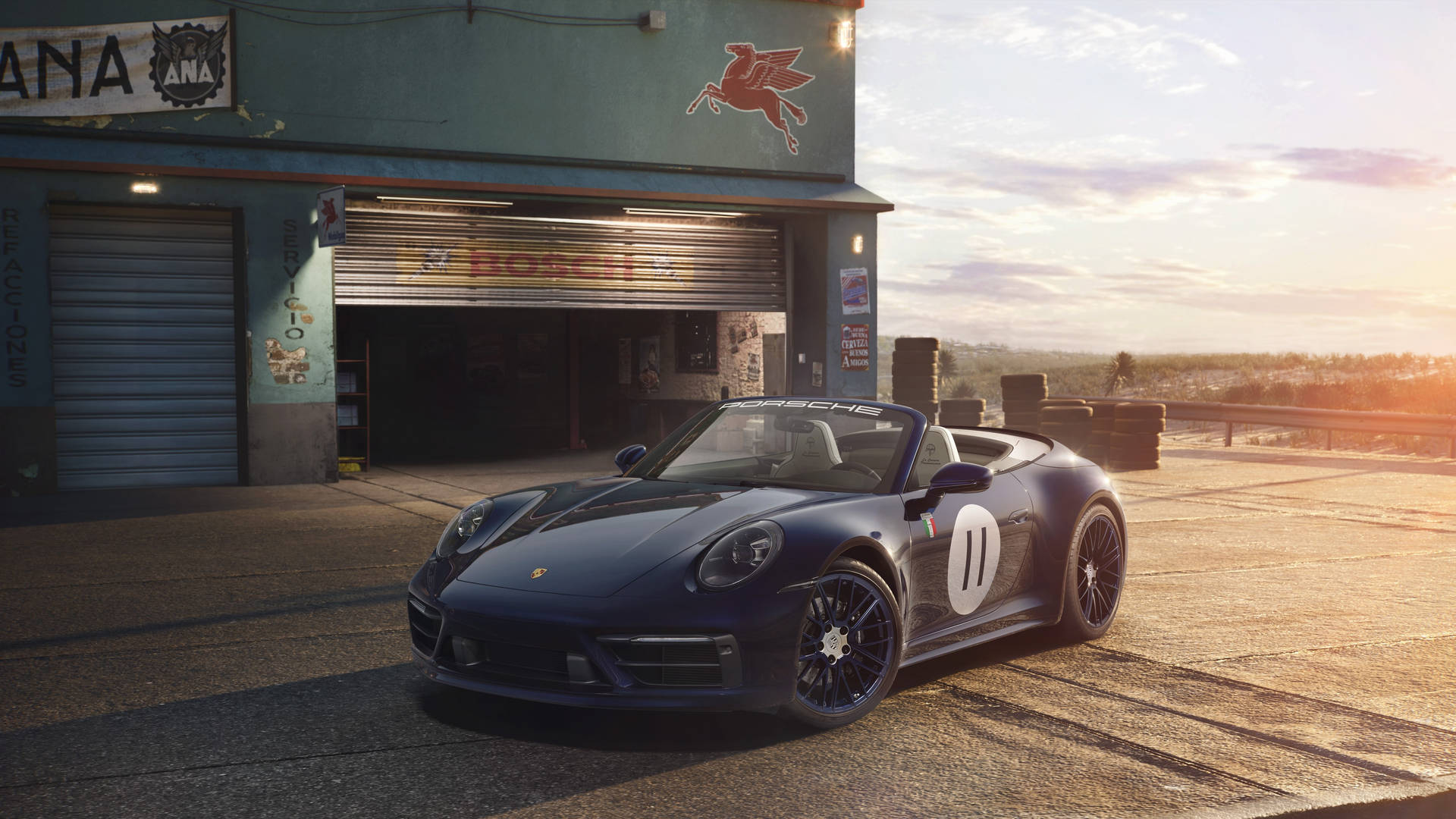 1920x1080 Download Garage Porsche Car 5120X1440 Wallpaper