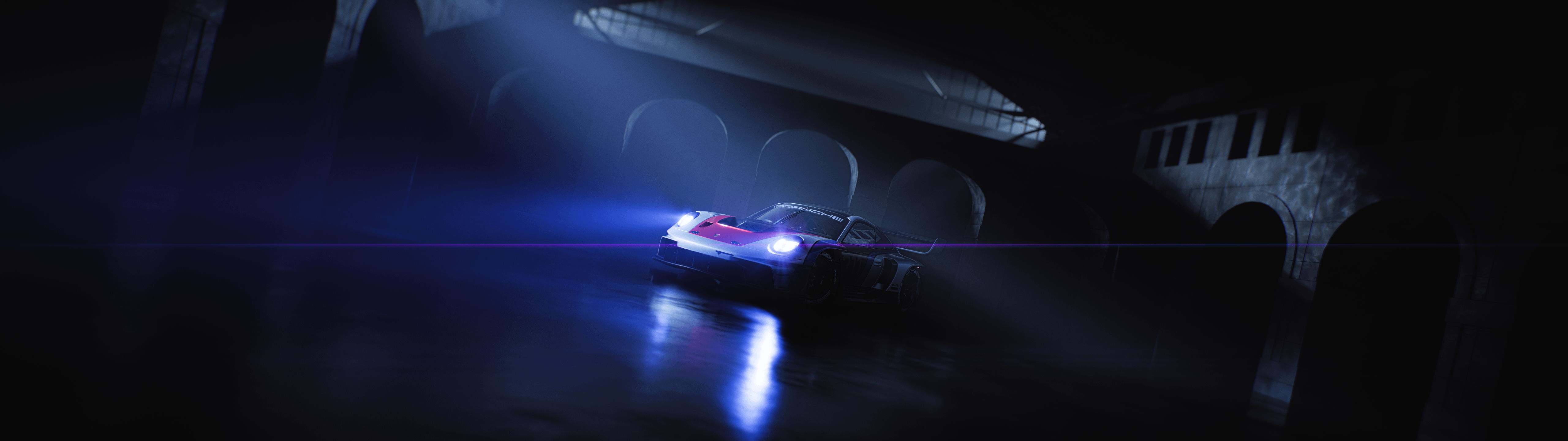 5120x1440 Porsche Car Wallpaper [5120x1440]
