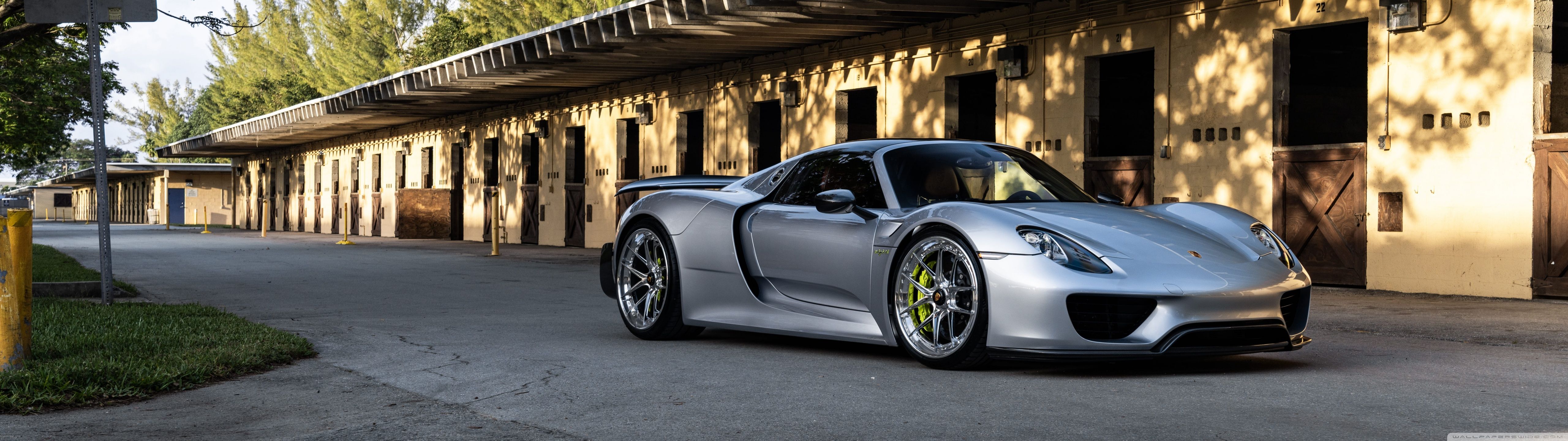 5120x1440 Porsche Spyder Sports Car 4K UHD Wallpaper for UltraHD Desktop and TV : Widescreen and UltraWide Display : Dual Monitor
