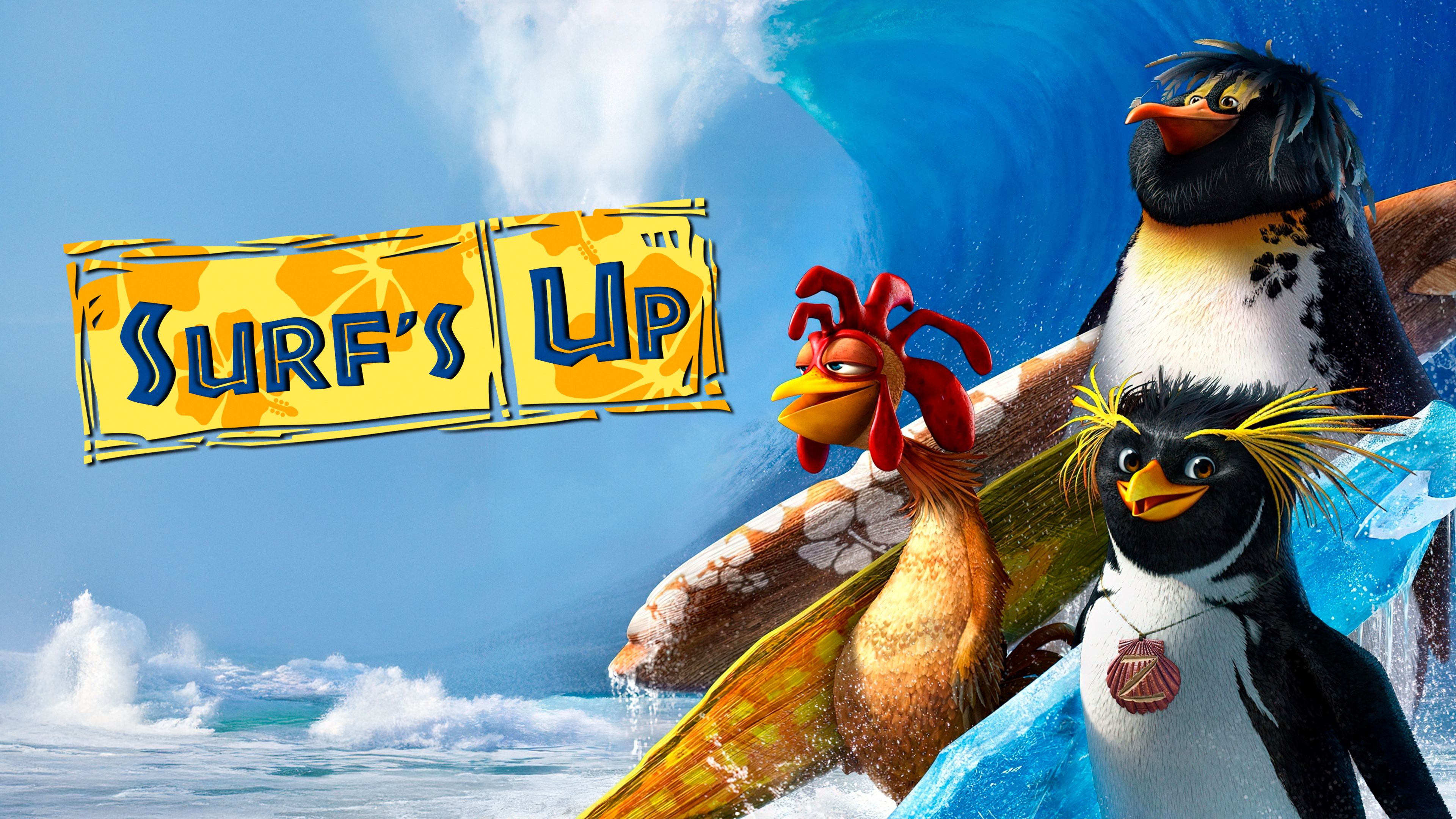 3840x2160 Surf's Up Movie watch online in HD. Surf's Up (Surf's Up): сartoon, plot, characters, description, story, interesting facts, and more about the movie on