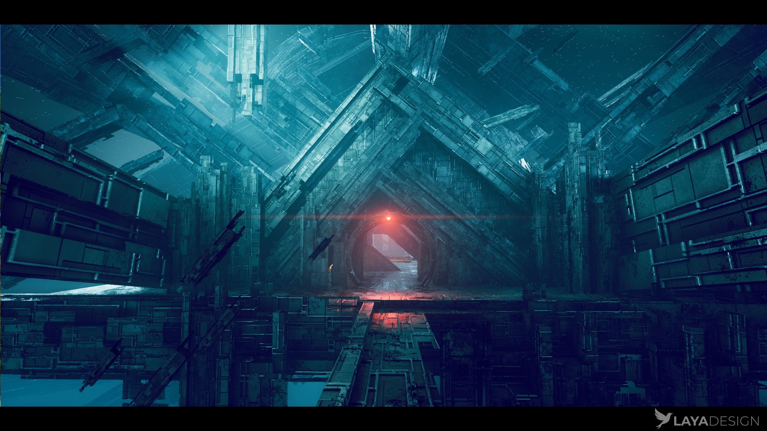 2560x1440 MEGASTRUCTURE: Alien Modular Sci Fi World