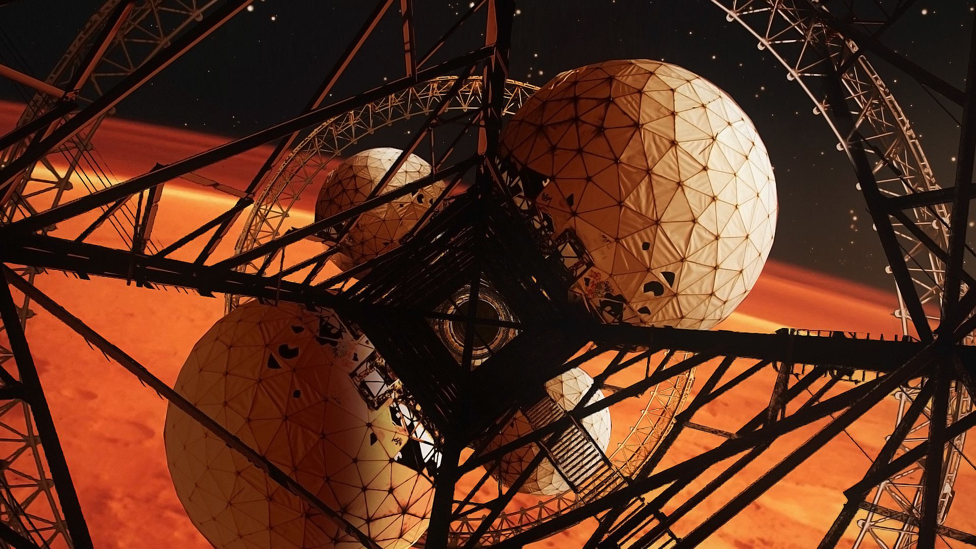 1920x1080 Megastructure in Orbit