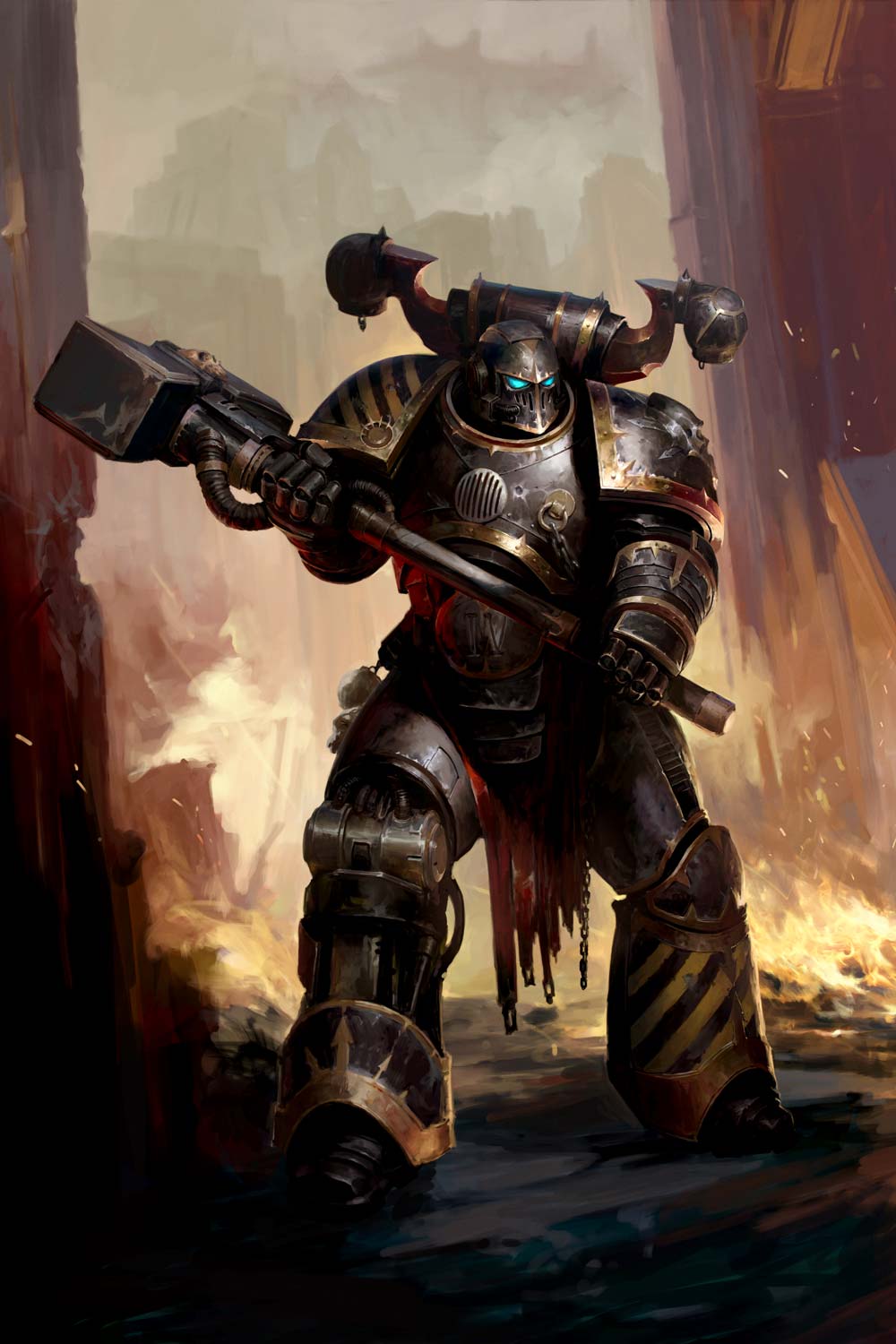 1000x1500 Iron Warriors Chaos Space Marine Art Print