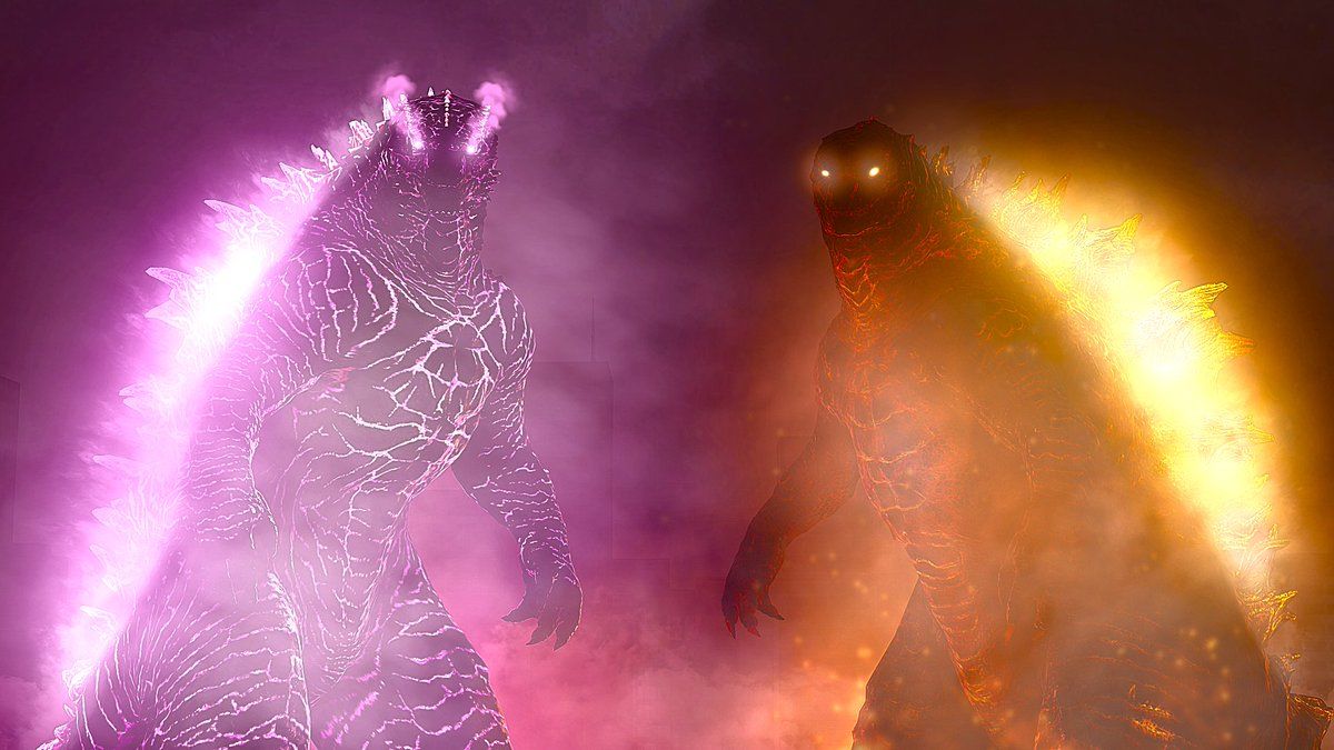1200x675 Supercharged Godzilla Evolved & Thermonuclear Godzilla Based off: #Godzilla #Godzillakingofthemonsters #GodzillaxKongthenewEmpire #Kaiju #Monsterverse #SourceFilmaker