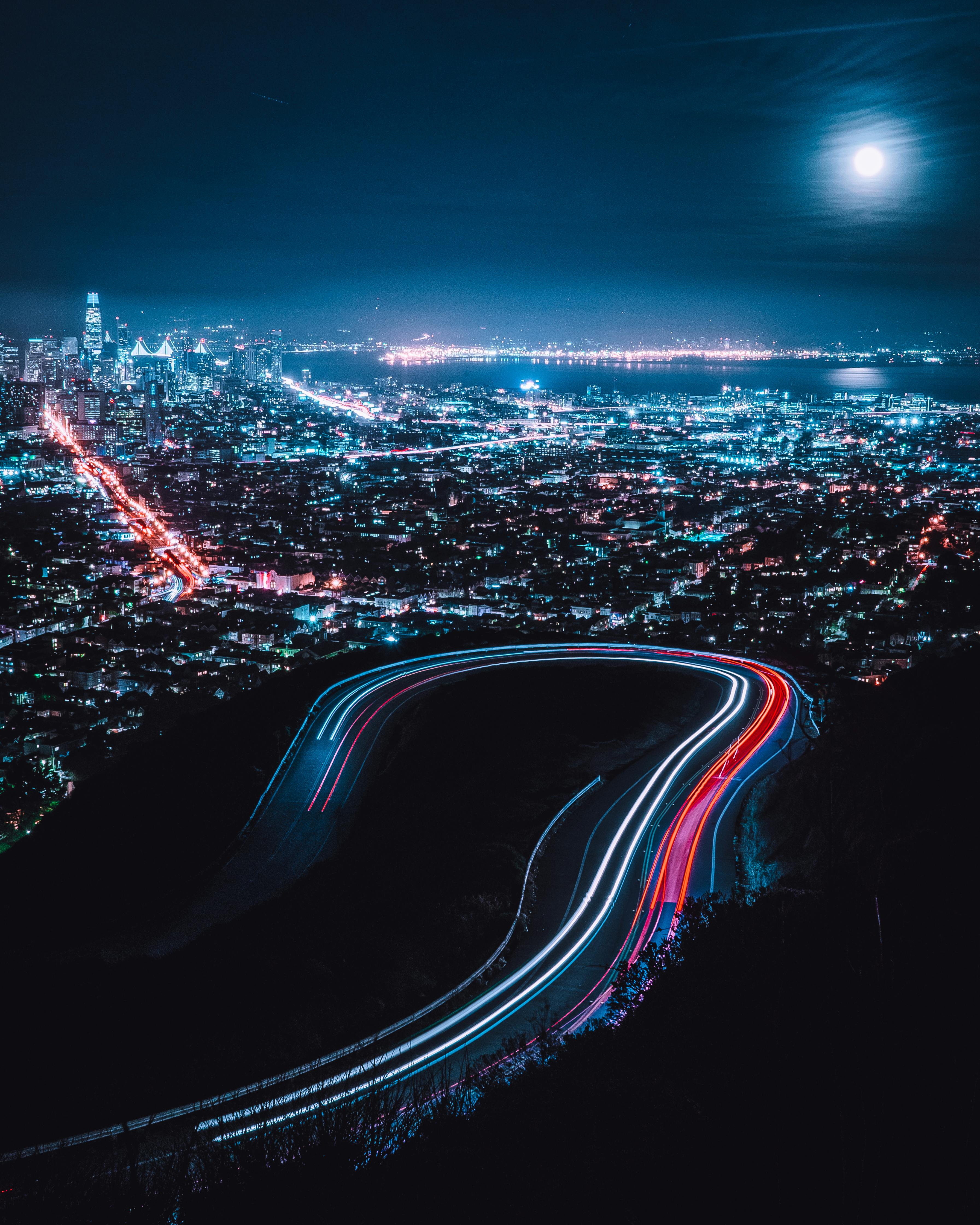 3585x4481 Moonlit City Photo, Download The BEST Free Moonlit City & HD Image