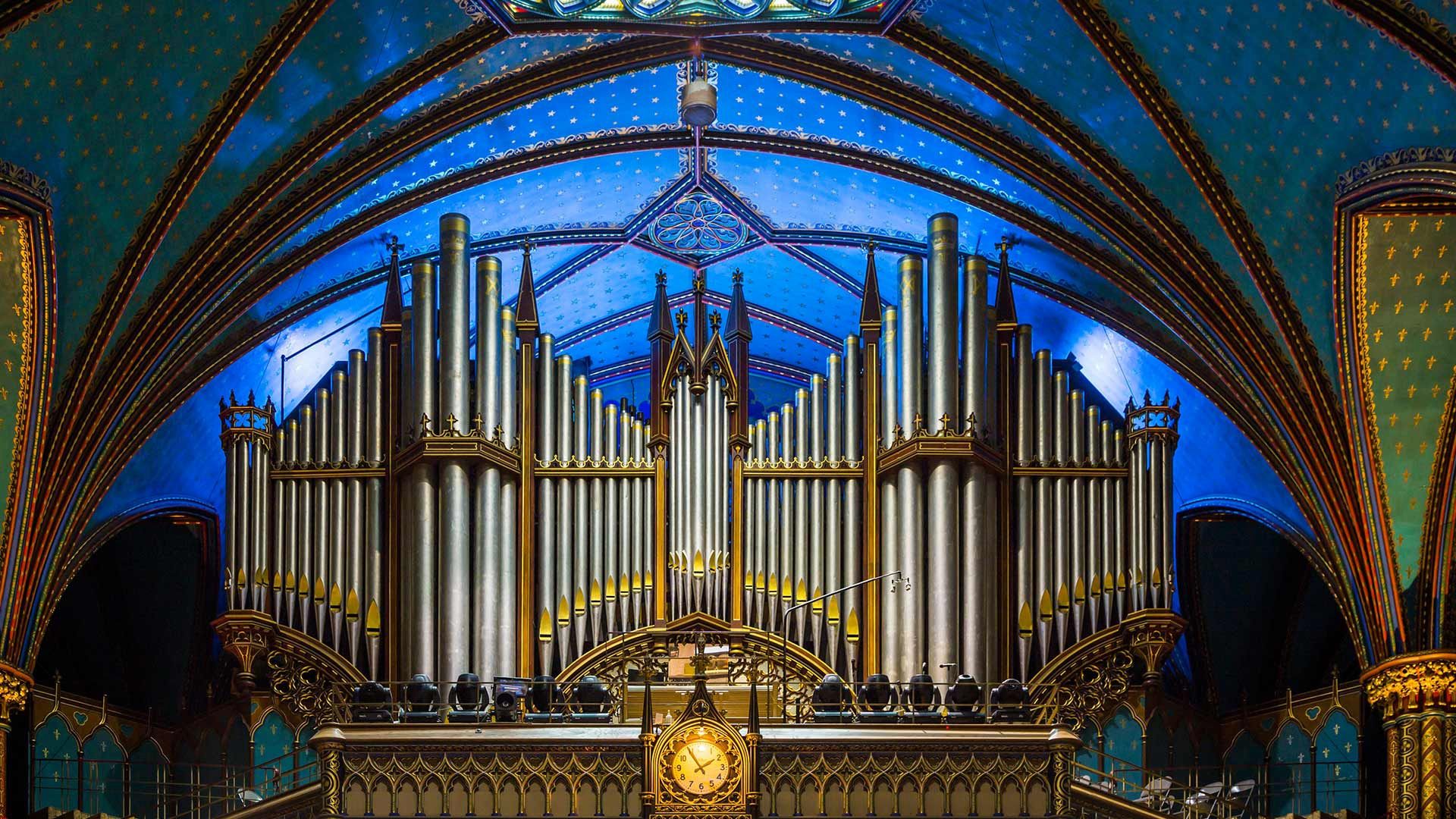 1920x1080 Wallpaper pipe, Canada, body, The Notre Dame Basilica for mobile and desktop, section музыка, resolution 1920x1080