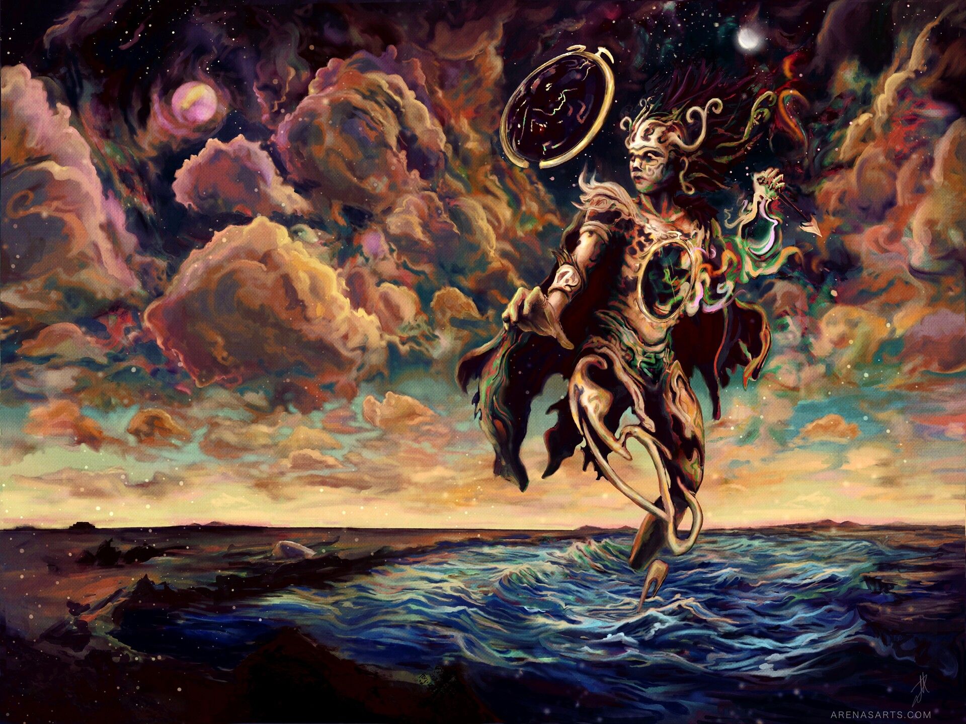 1920x1440 Tezcatlipoca, the Smoking Mirror, Aztec God of Creation