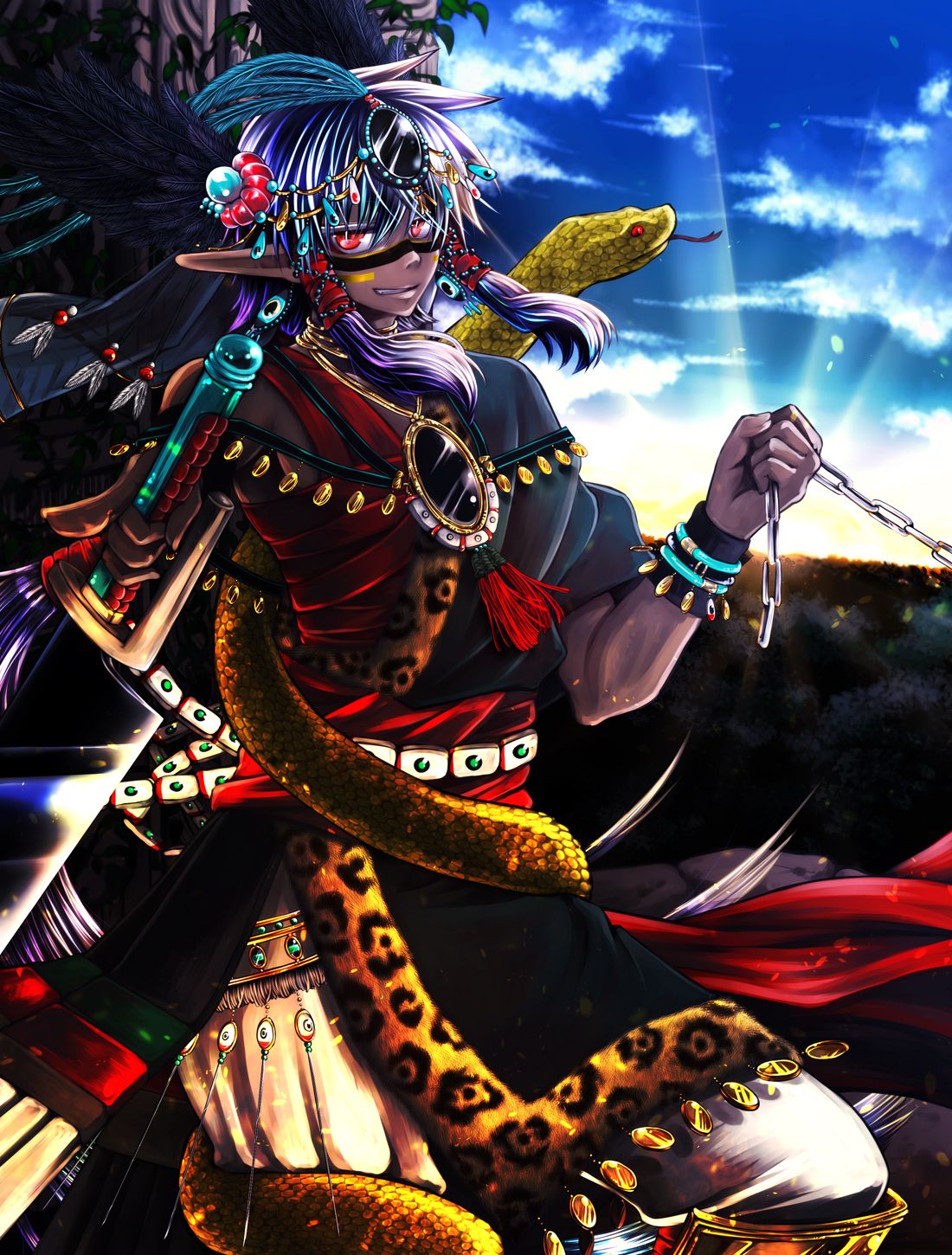 1100x1450 Tezcatlipoca Mythology Wallpaper by Pixiv Id 4984404 Anime Image Board