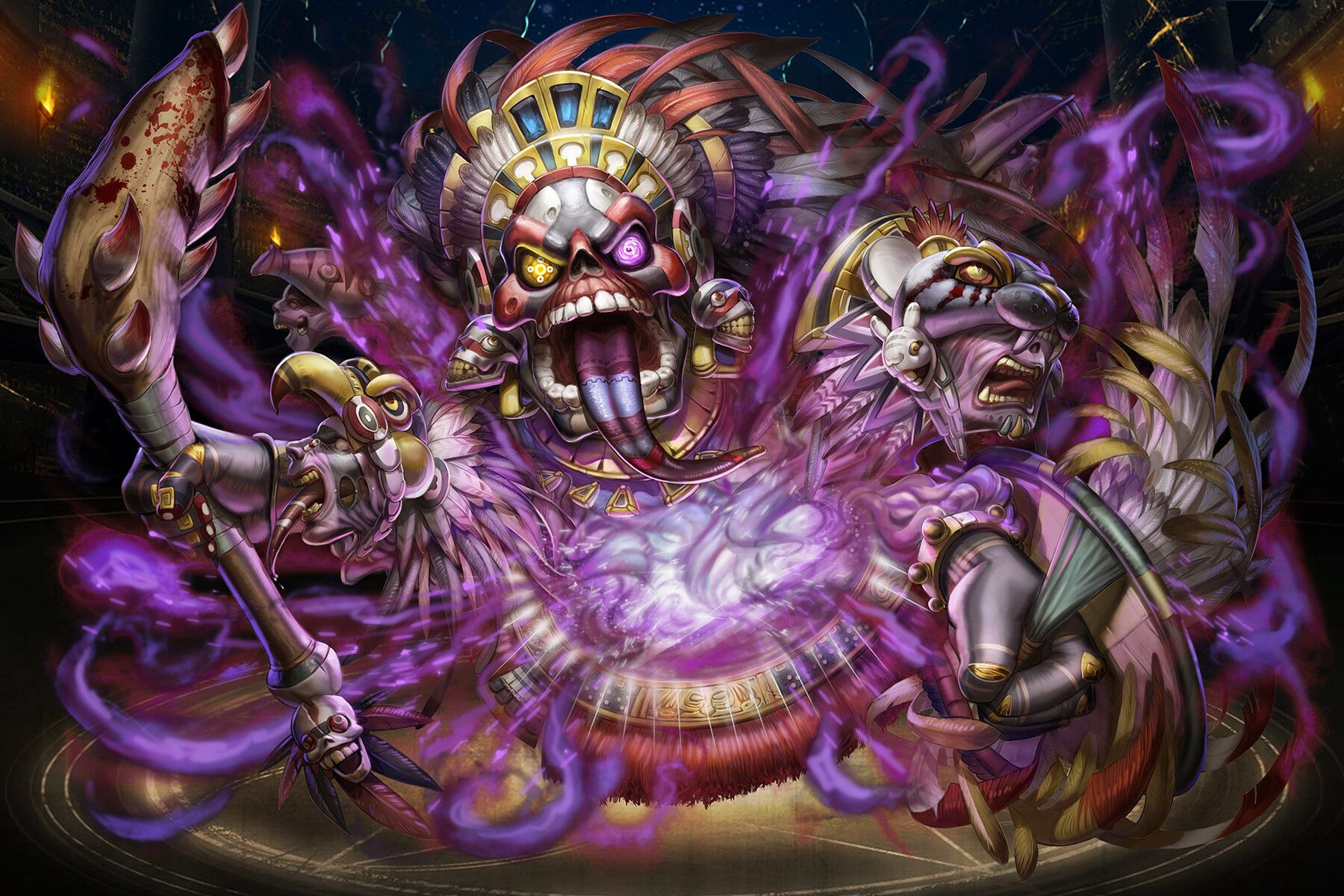 1800x1200 Tina Yeh - 神魔之塔_Tezcatlipoca