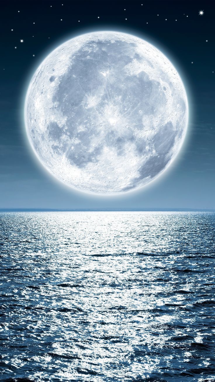 736x1308 Moon Sea Night 5k Sony Xperia X, XZ, Z5 Premium , HD 4k Wallpaper , Image, Background, Photos and Picture