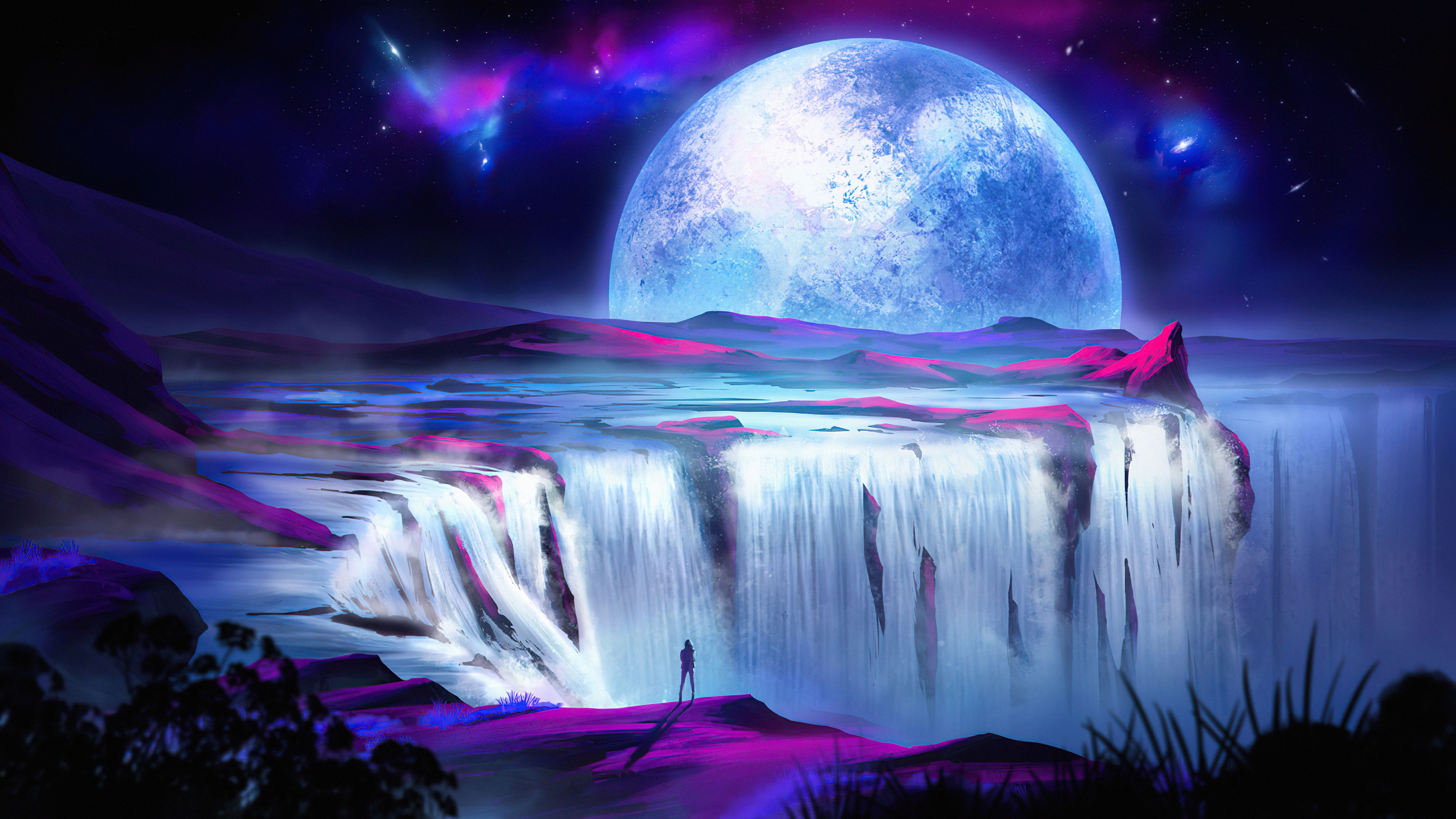 5120x2880 Night Of Magic Moon 5k Wallpaper, HD Artist Wallpaper, 4k Wallpaper, Image, Background, Photos and Picture