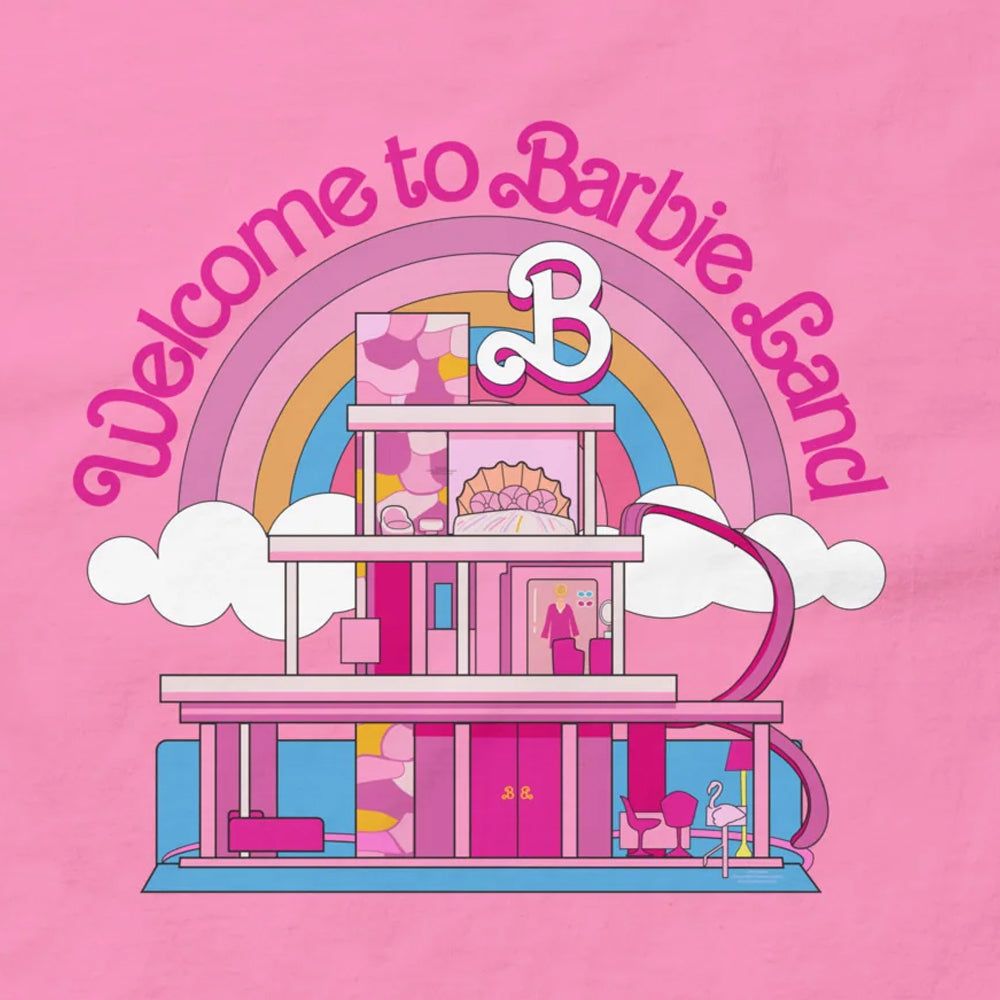 1000x1000 Official Pink Barbie™ Land Adult Tee The Academy Museum Store