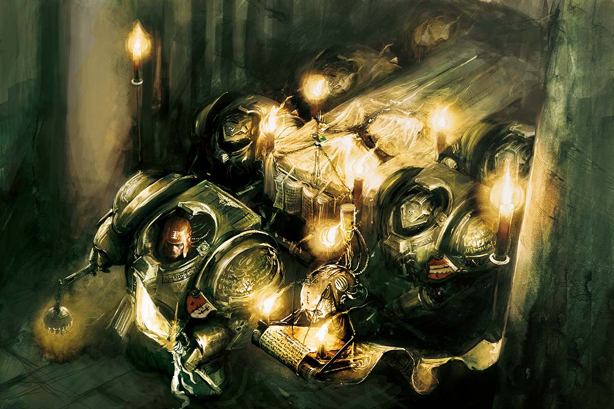 1200x800 Grey Knights Burial Procession Art Print