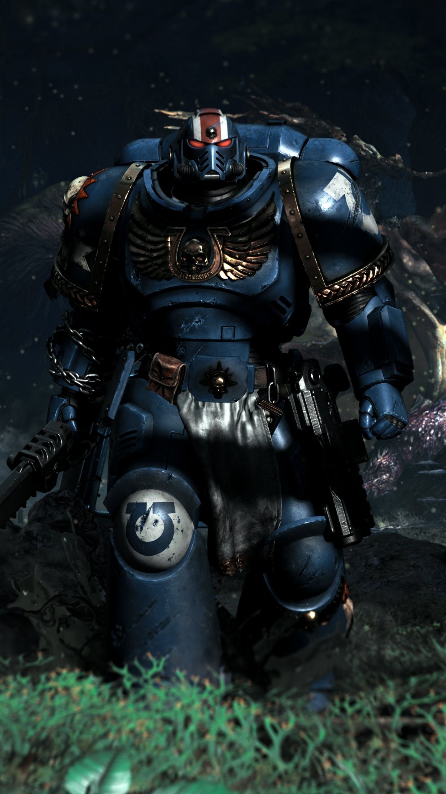 1440x2560 Warhammer 40K Space Marine 2 Wallpaper 4K, Ultramarines, Gameplay