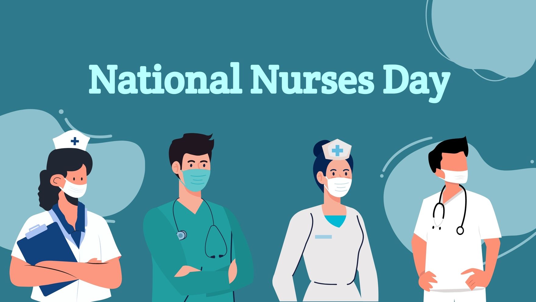 1760x990 National Nurses Day Wallpaper Background in EPS, Illustrator, JPG, PSD, PNG, PDF, SVG
