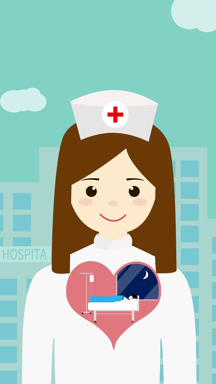 736x1308 Cartoon Nurses Day Character Background Material Wallpaper Image For Free Download