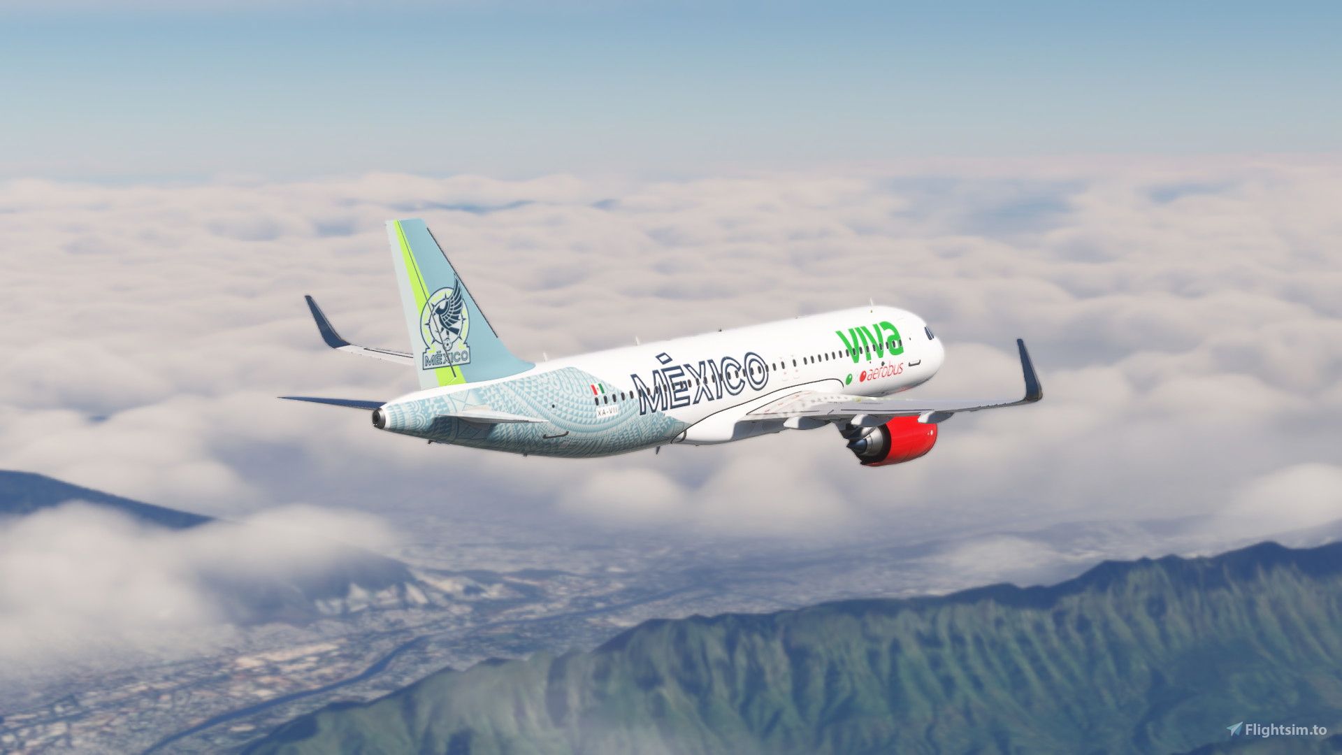 1920x1080 A32NX] [8K] FBW A32N【Mexico National Football Team】【XA VII】 Liveries For MSFS