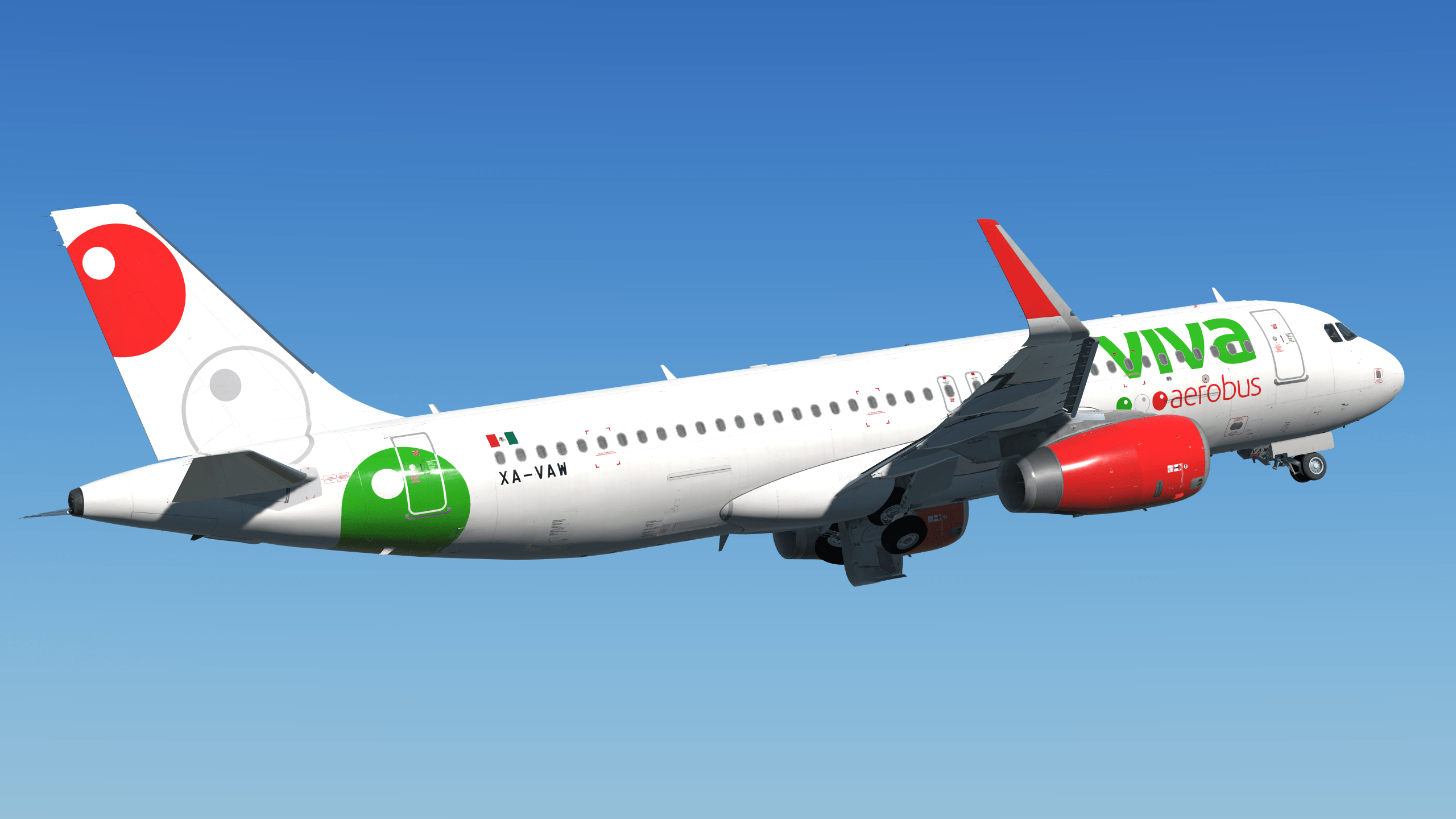2560x1440 Viva Aerobus A320 SL (XA VAW)