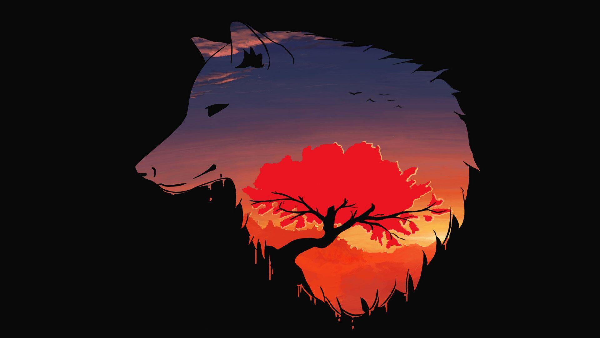 1920x1080 1920x Minimalist Wolf Wallpaper By Eliassandevian