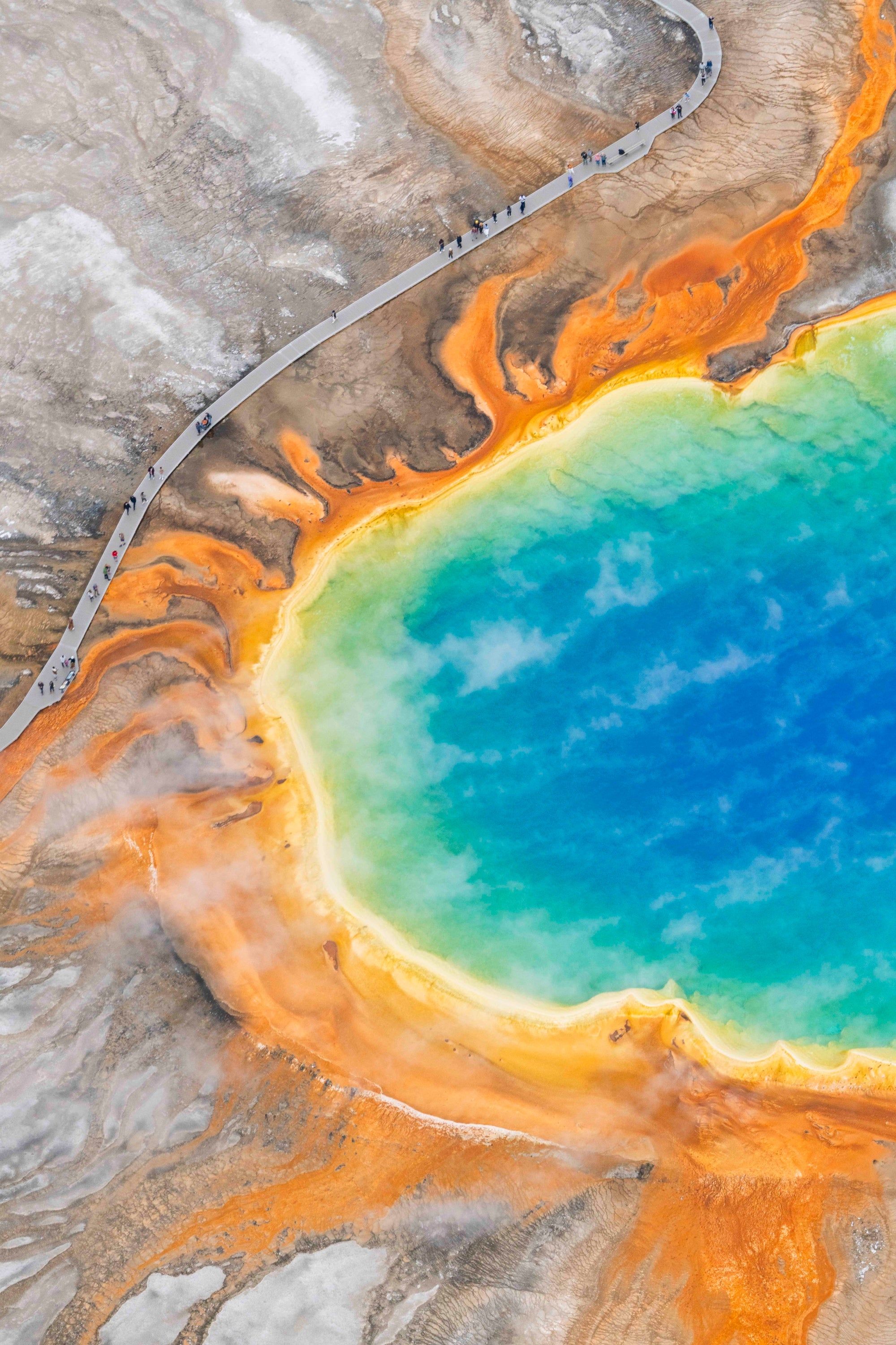 2000x3000 Grand Prismatic Spring Summer Vertical, Yellowstone National Park