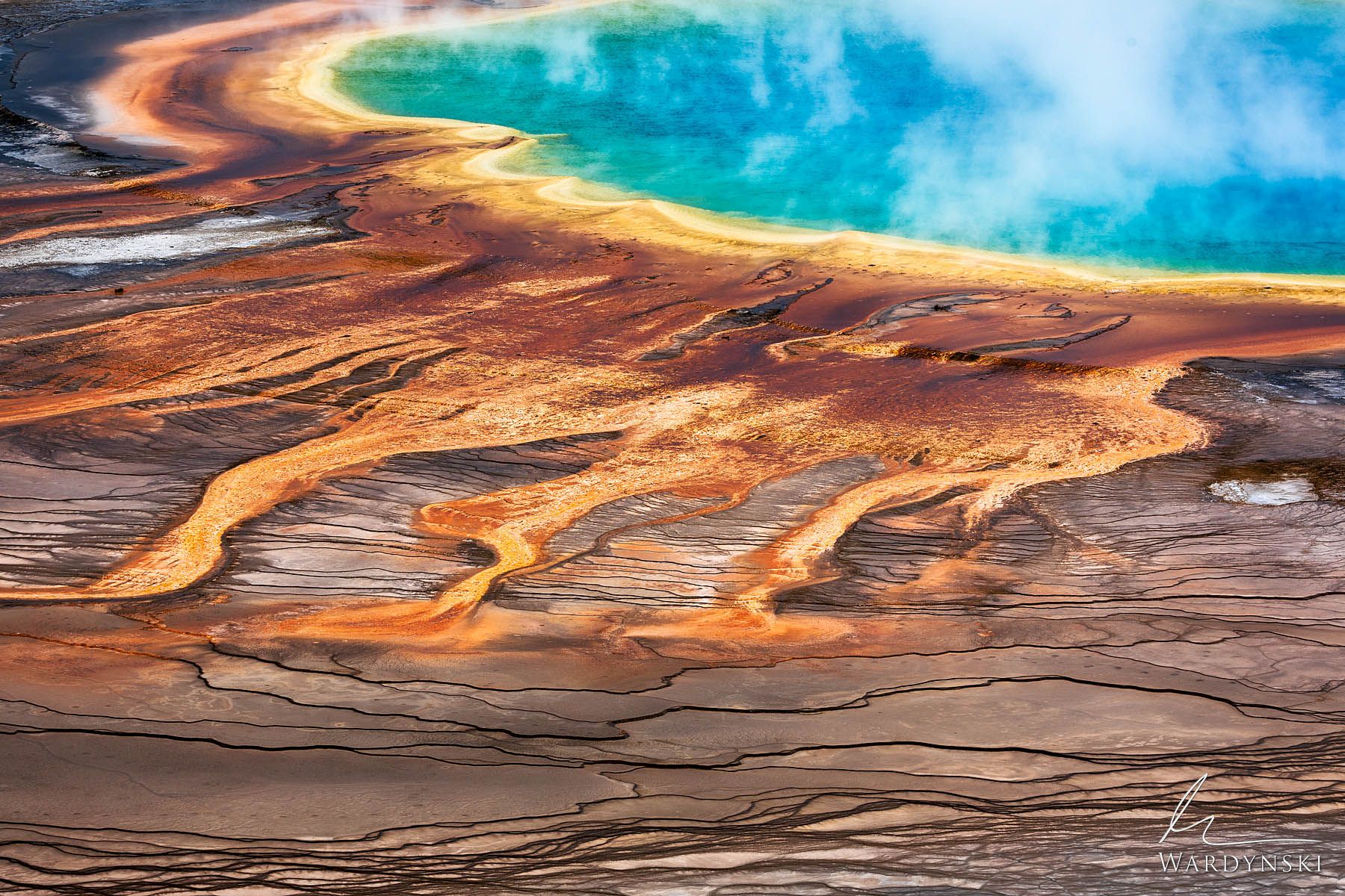 1800x1200 Radiating Spring. Yellowstone National Park, Wyoming. Mike Wardynski Photography