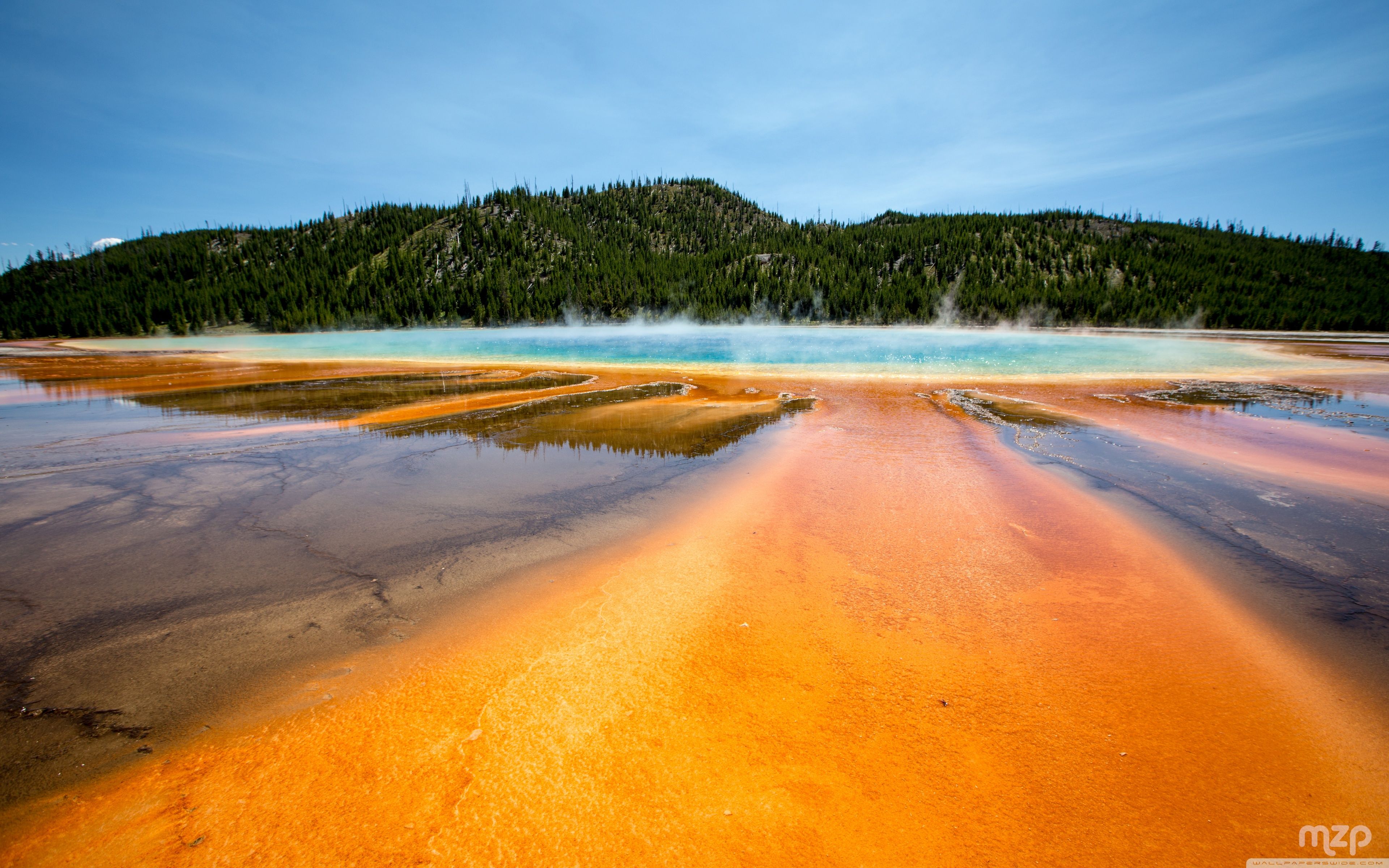 3840x2400 Grand Prismatic Spring, Yellowstone National Park, Wyoming 4K UHD Wallpaper for UltraHD Desktop and TV : Widescreen and UltraWide Display : Smartphone and Tablet Devices