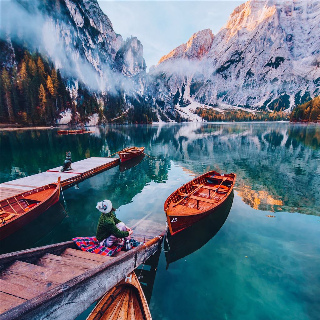 1024x1024 people nature and landscape 5k iPad Wallpaper Free Download