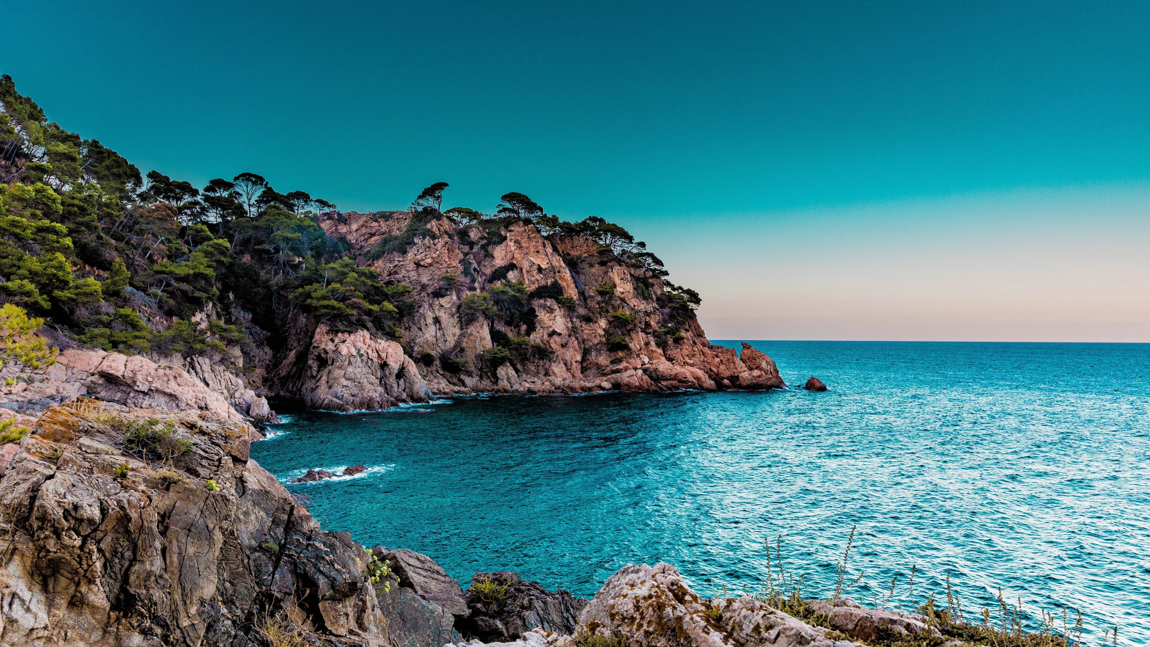 3840x2160 Beach Wallpaper 4K, Spain, Ocean, Sunset, Landscape