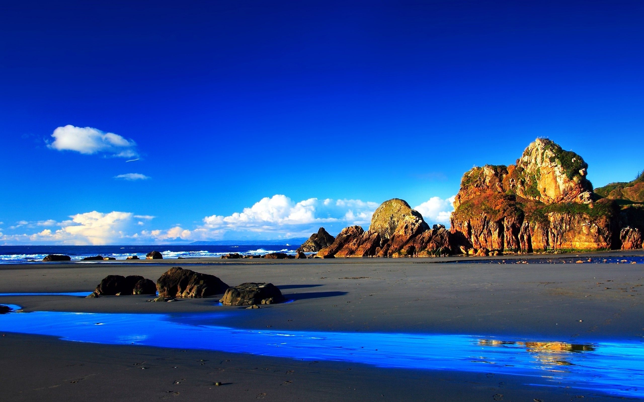 2560x1600 nature, Landscape, Mountain, Beach Wallpaper HD / Desktop and Mobile Background