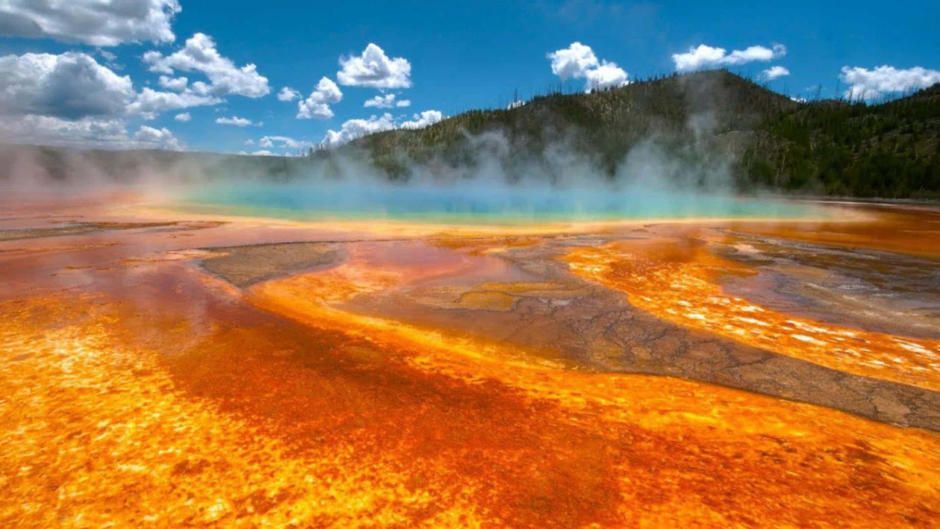 1920x1080 Yellowstone Geysers Wallpaper