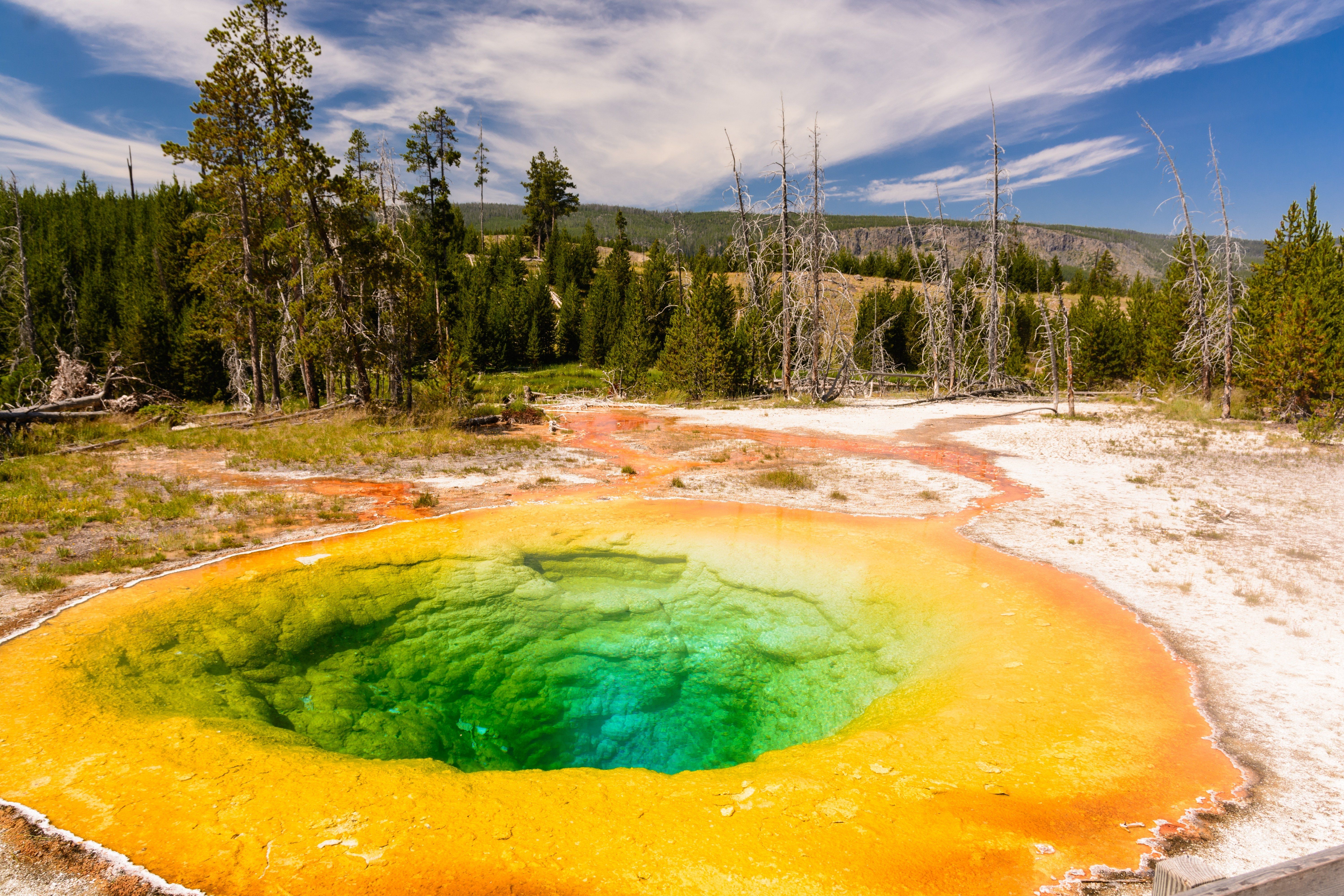 6000x4000 hot, Spring, Morning, Glory, Pool, Yellowstone, National, Park, Wyoming, Usa Wallpaper HD / Desktop and Mobile Background