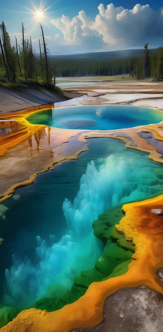 630x1280 morning glory pool wallpaper