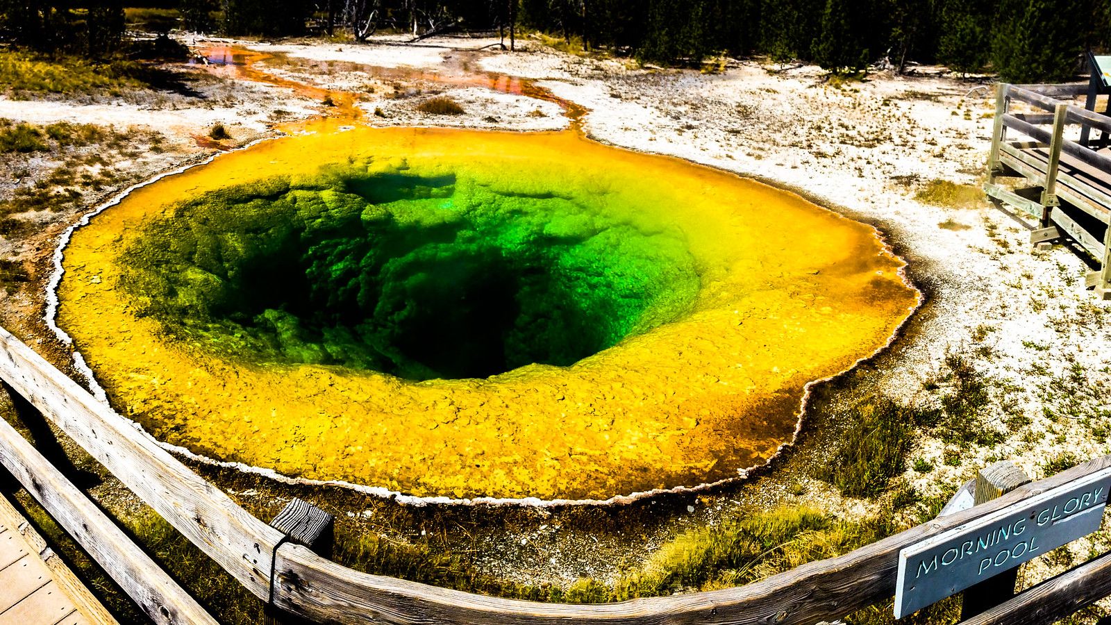 1600x900 Morning Glory Pool. Visited Yellowstone National Park this