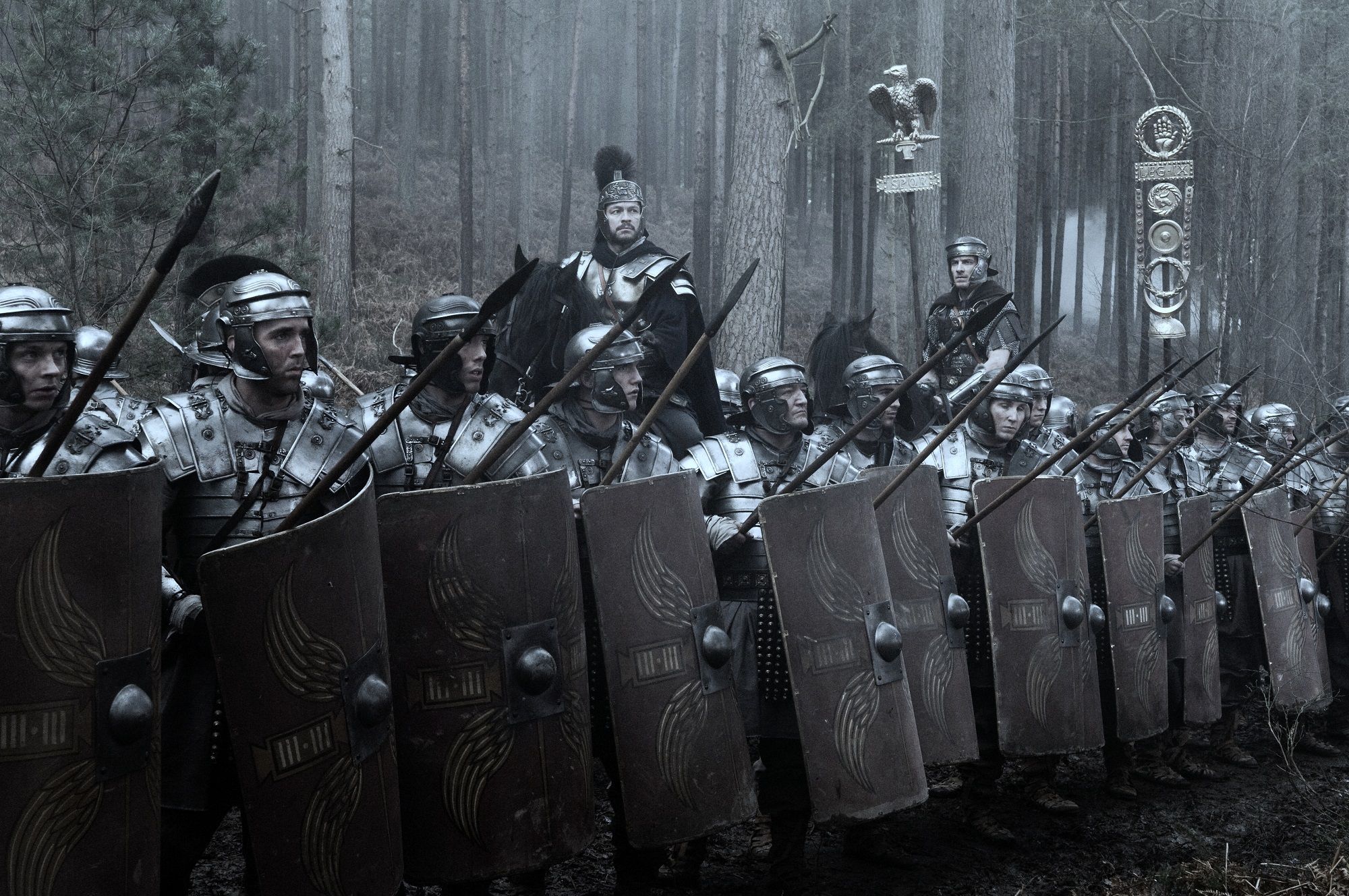 2000x1328 Centurion Movie HD Wallpaper: Fierce Roman Warriors in Battle Formationx1328