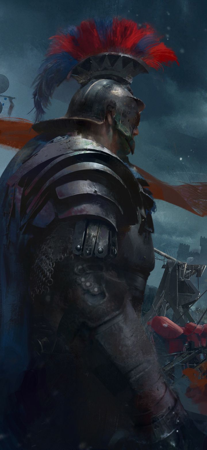 720x1560 Phone wallpaper: Roman Centurion, Fantasy, Battle, Warrior 1432604