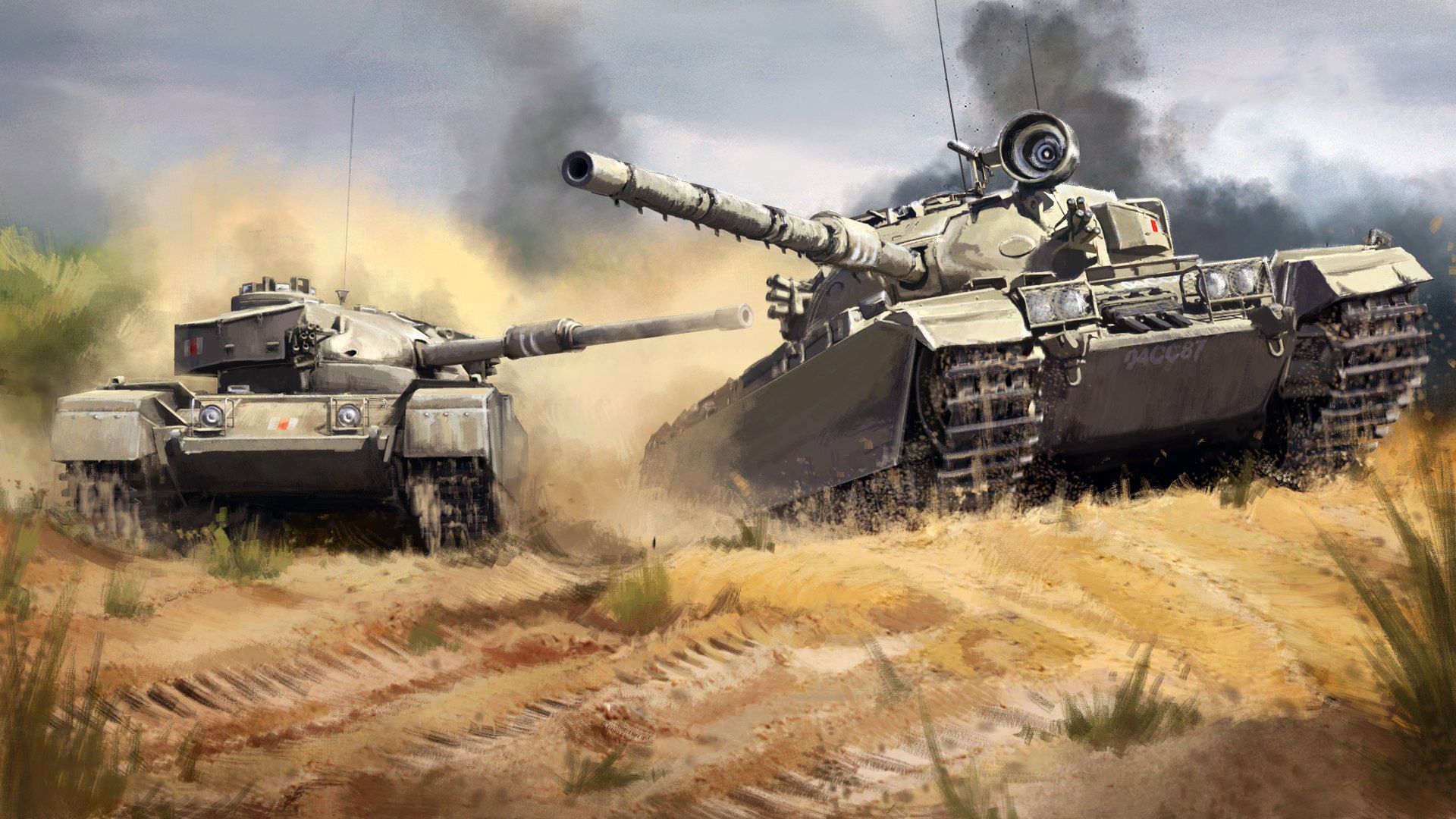 1920x1080 Wallpaper figure, art, tank, World of Tanks, Centurion, Centurion, British Medium Tank, A41 for mobile and desktop, section игры, resolution 1920x1080